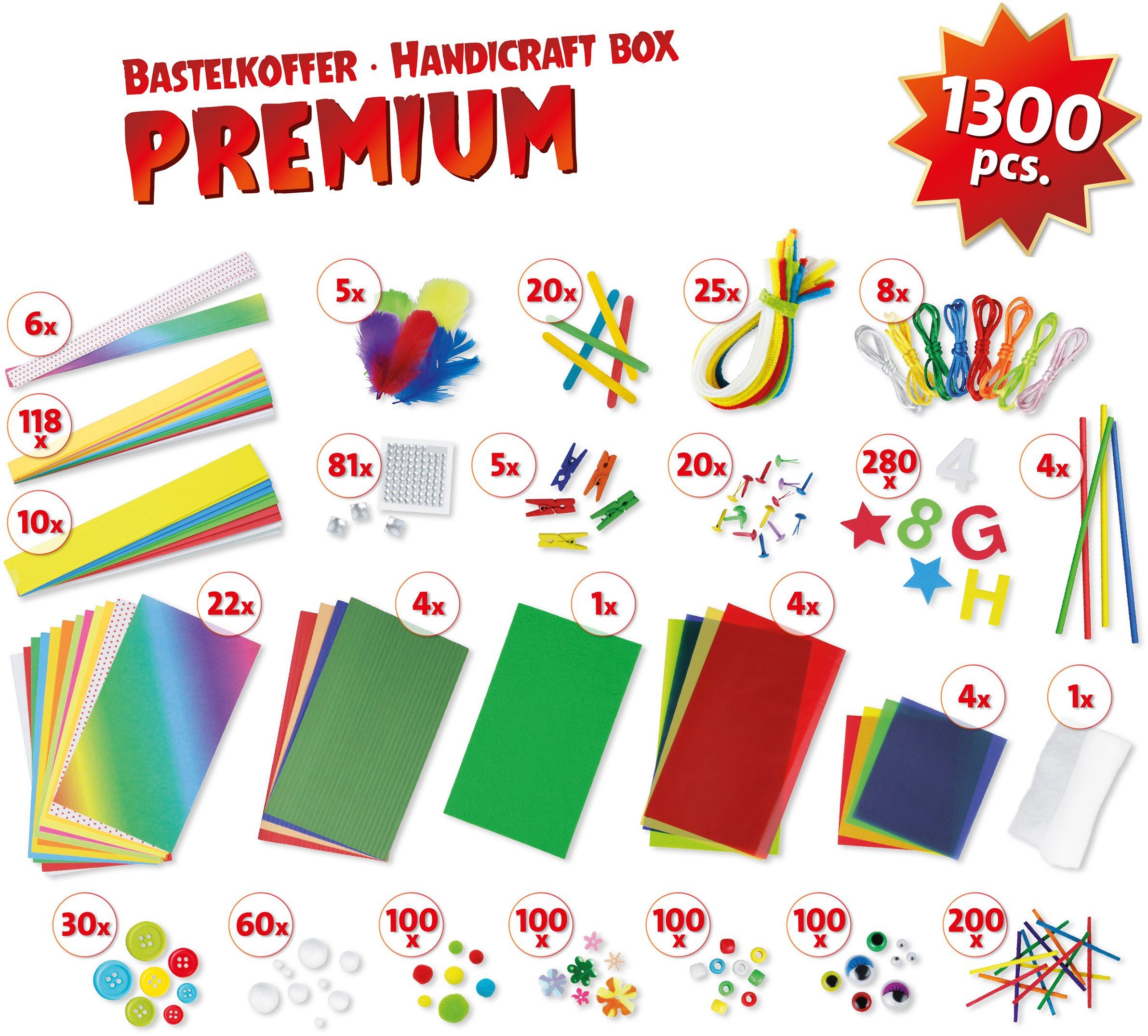 Lena® Knutselset Knutselkoffer Premium