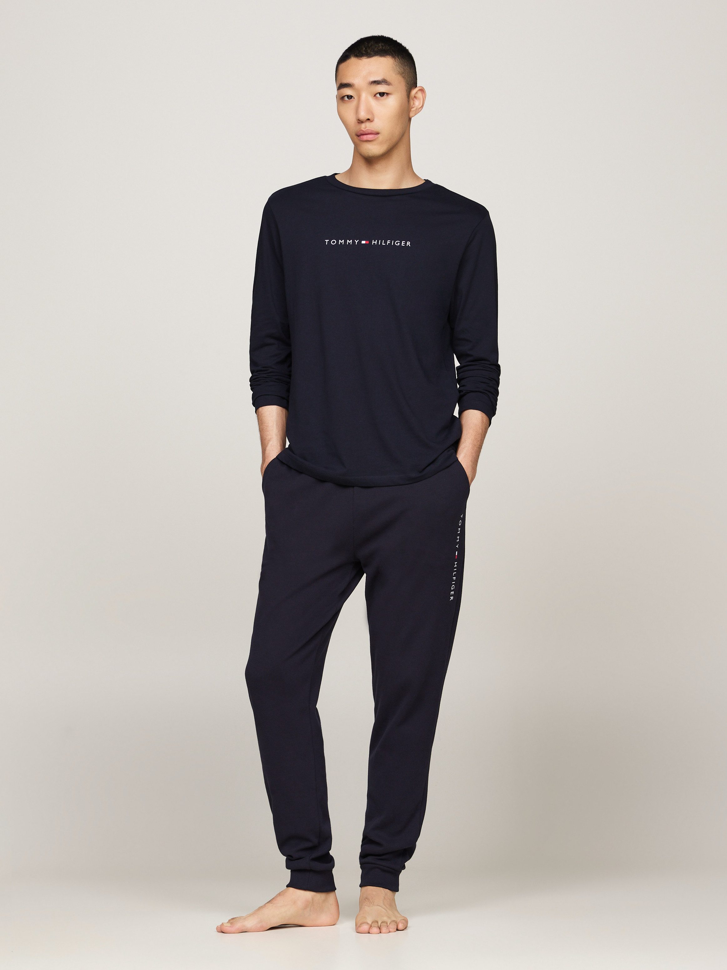 Tommy Hilfiger Underwear Shirt met lange mouwen LS TEE met logo-opschrift