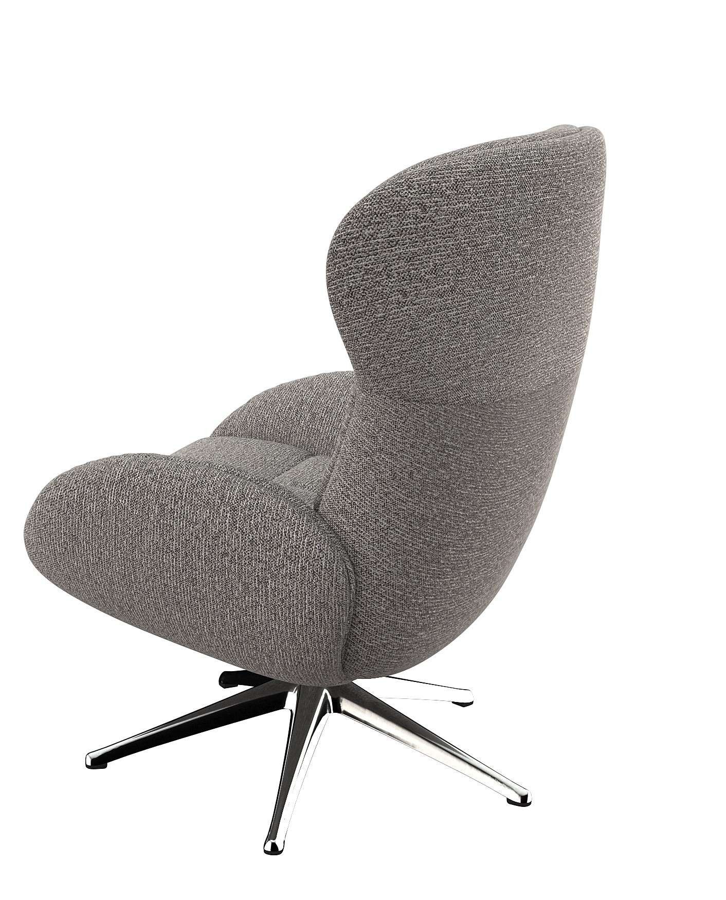 FLEXLUX Relaxfauteuil Haze, TV-stoel, fauteuil, stoffeerstoel Rugdeelverstelling, draaibaar, voet van aluminium