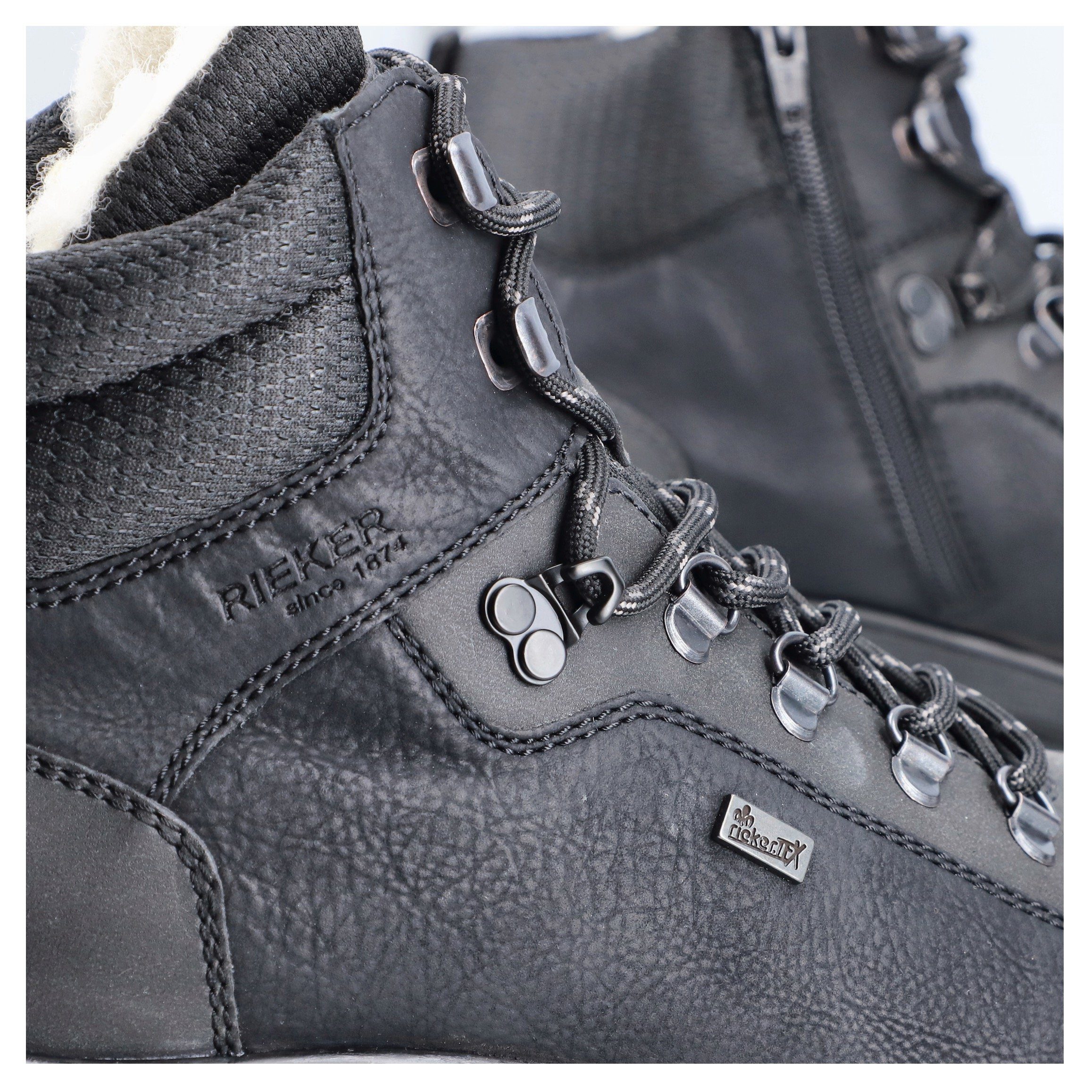 Rieker Winterlaarzen Flip Grip outdoorlaarzen met omklapbare spikes aan de loopzool, tex-membraan