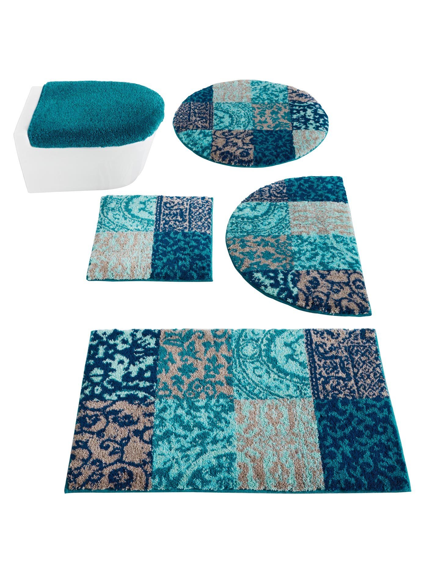 Grund Badmat (1 stuk) badmatten blauw