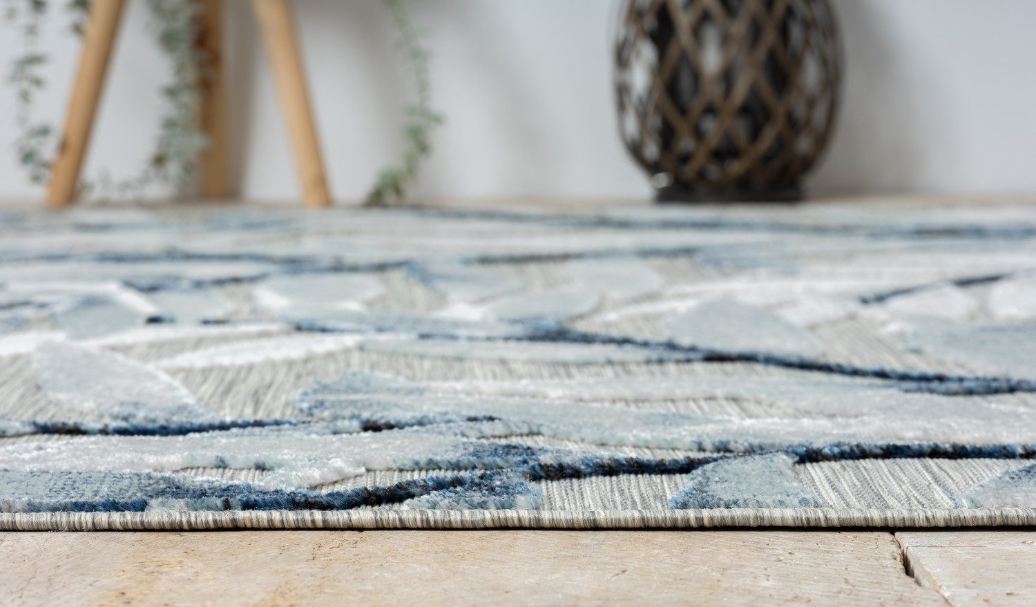Myflair Möbel & Accessoires Vloerkleed Olivia voorraadopruiming Bladerenmotief, hoog-laag effect, geschikt voor buiten, balkon, terras