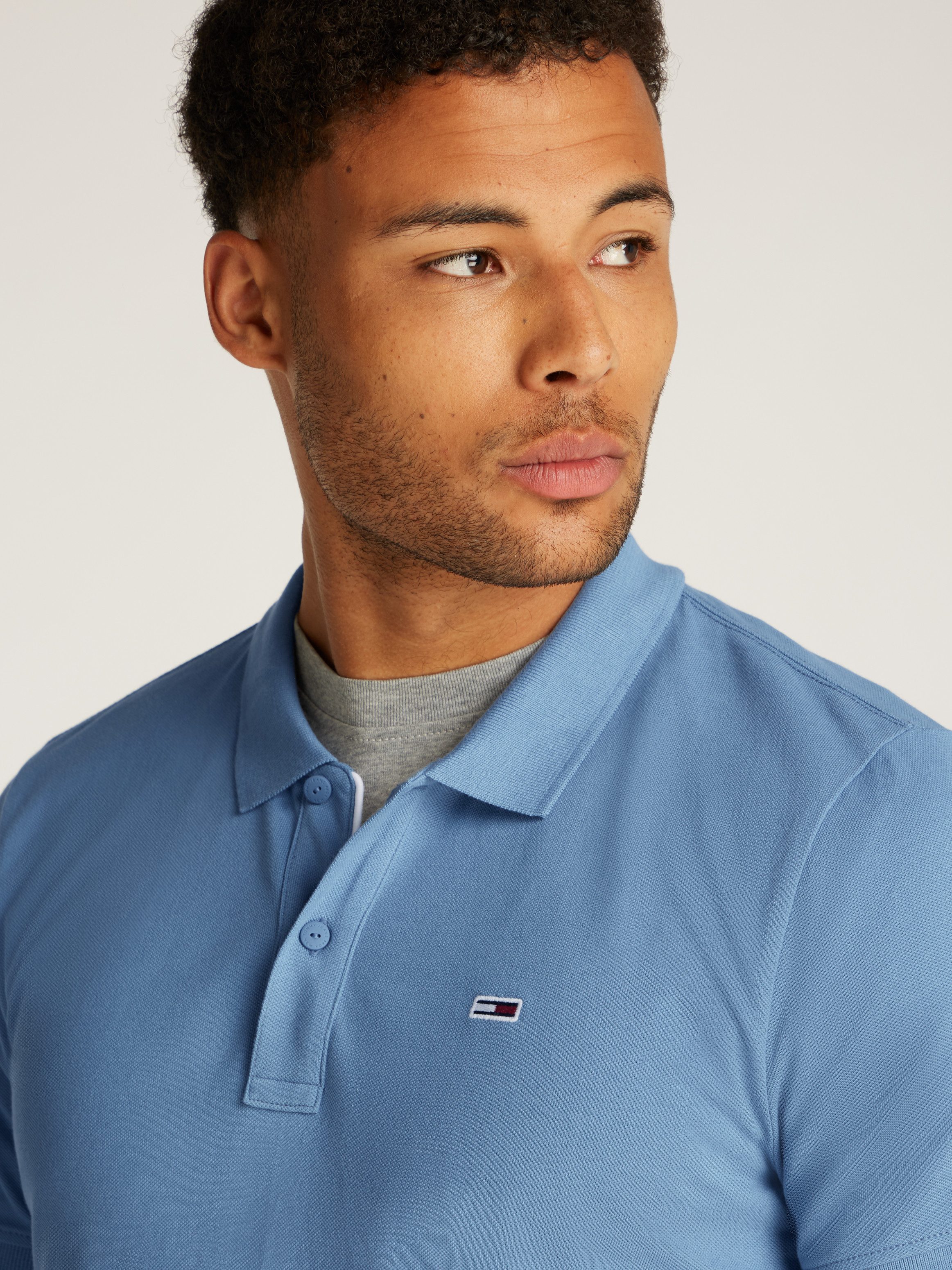 TOMMY JEANS Poloshirt TJM SLIM PLACKET POLO