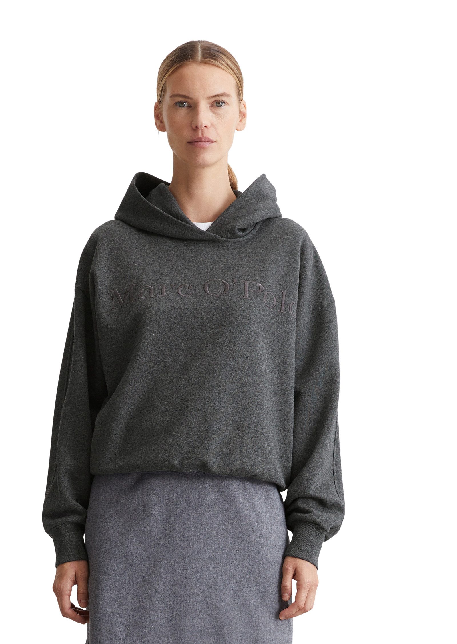 Marc O'Polo Hoodie met logoborduursel