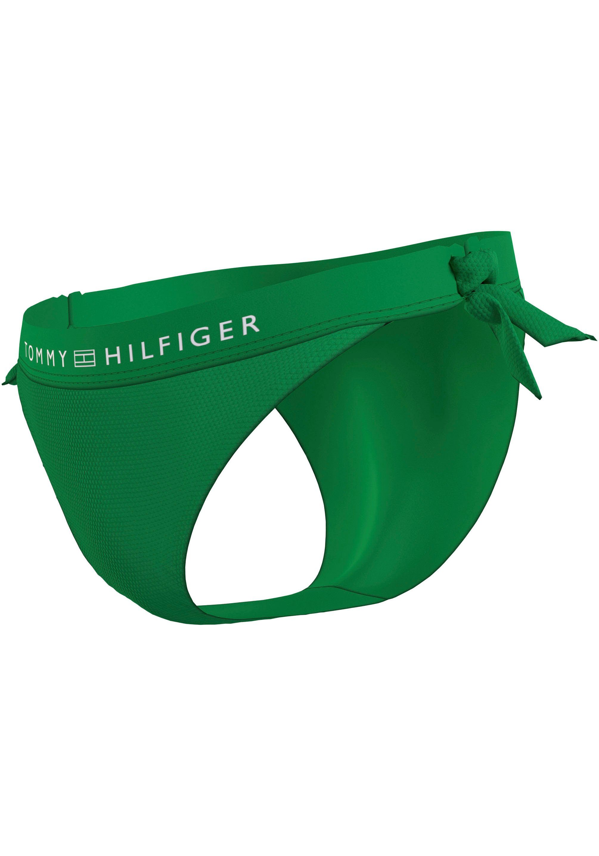 Tommy Hilfiger Swimwear Bikinibroekje SIDE TIE BIKINI met een logo-opschrift
