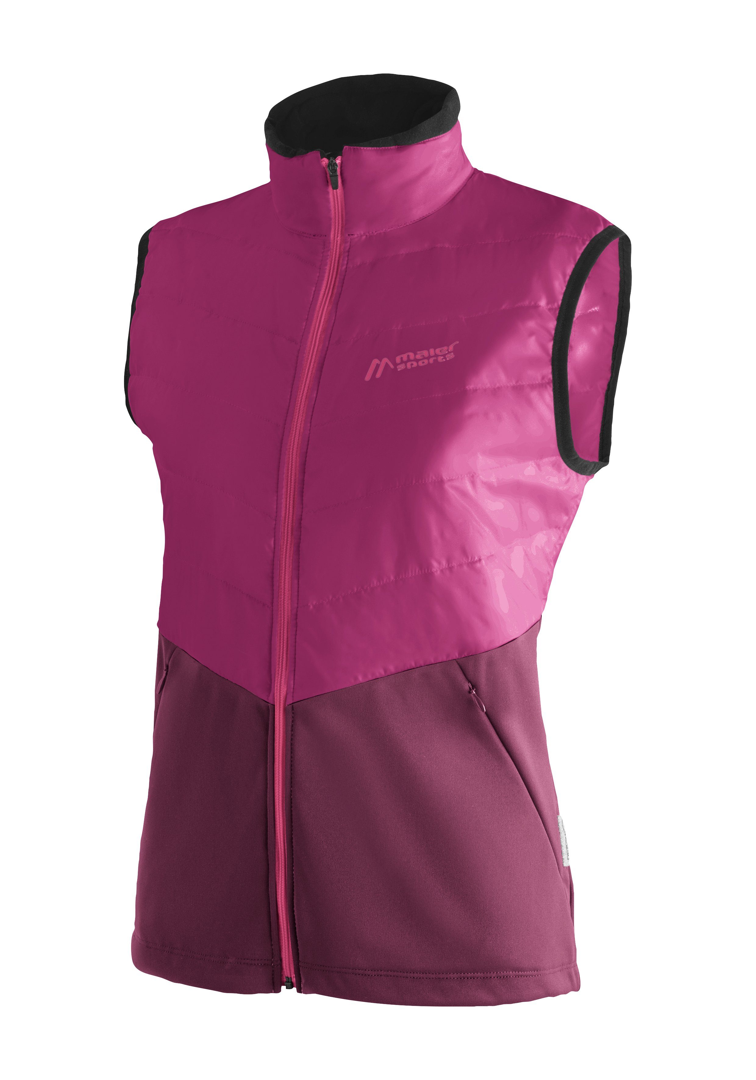 Maier Sports Functionele bodywarmer Skjoma Vest W ademende dames vest gewatteerd trekkingvest