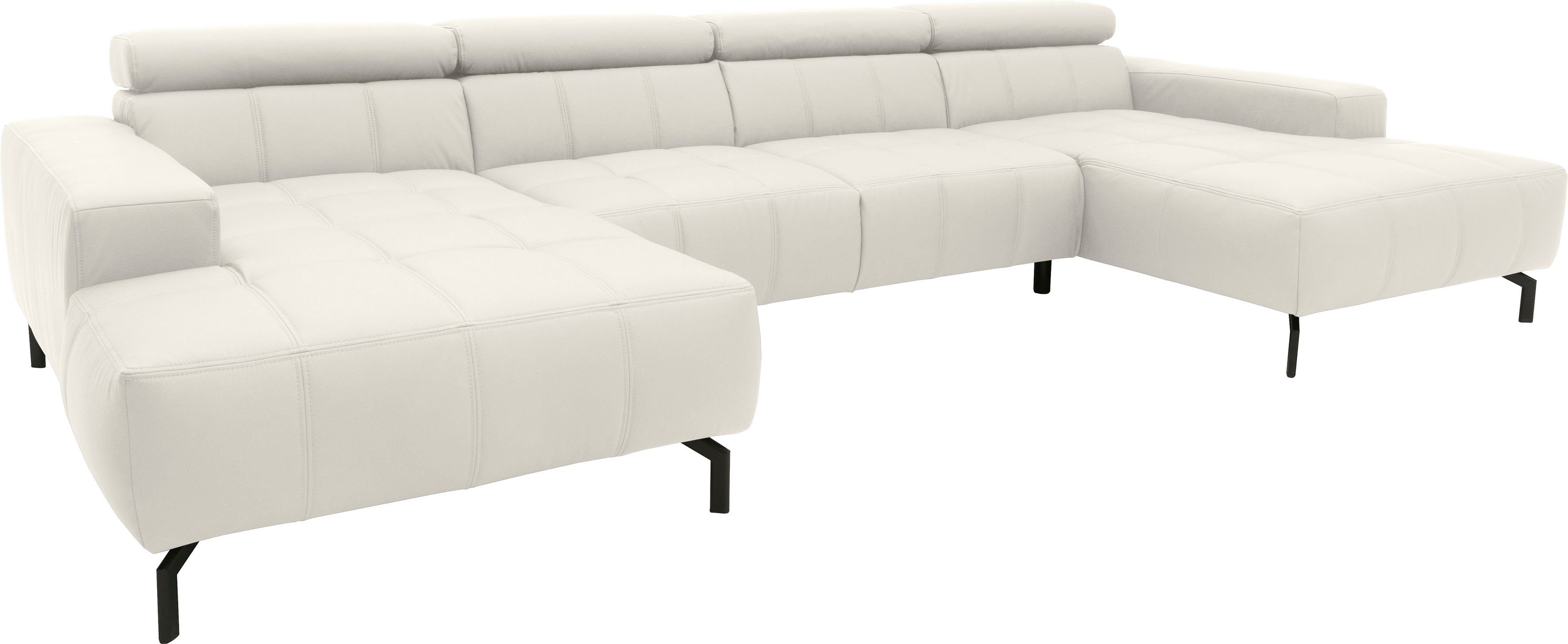 DOMO collection Zithoek Cunelli mooie zitnaden als designelement, stevige zitcomfort, U-vorm