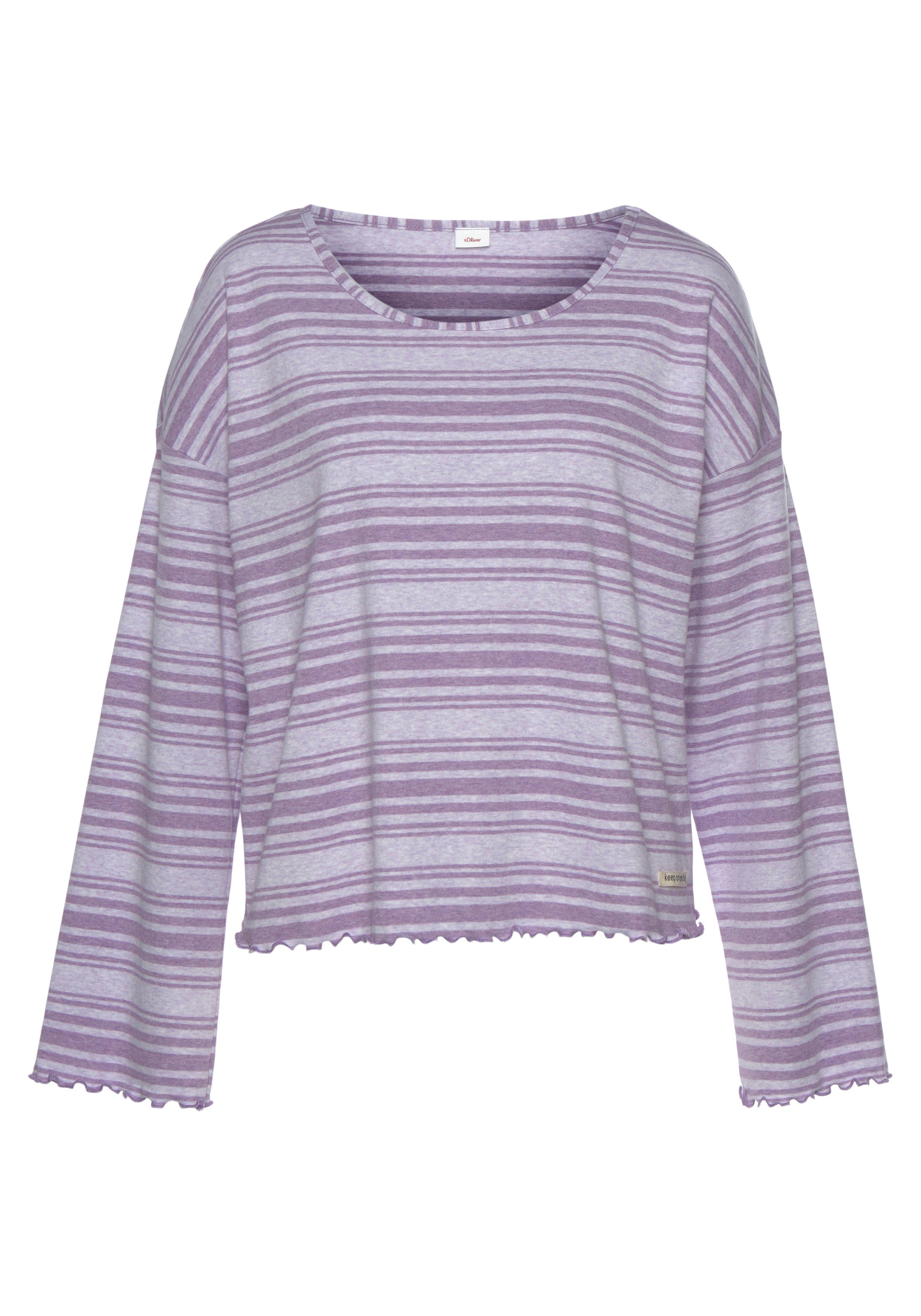 s.Oliver RED LABEL Beachwear Pyjama top met babylock-details