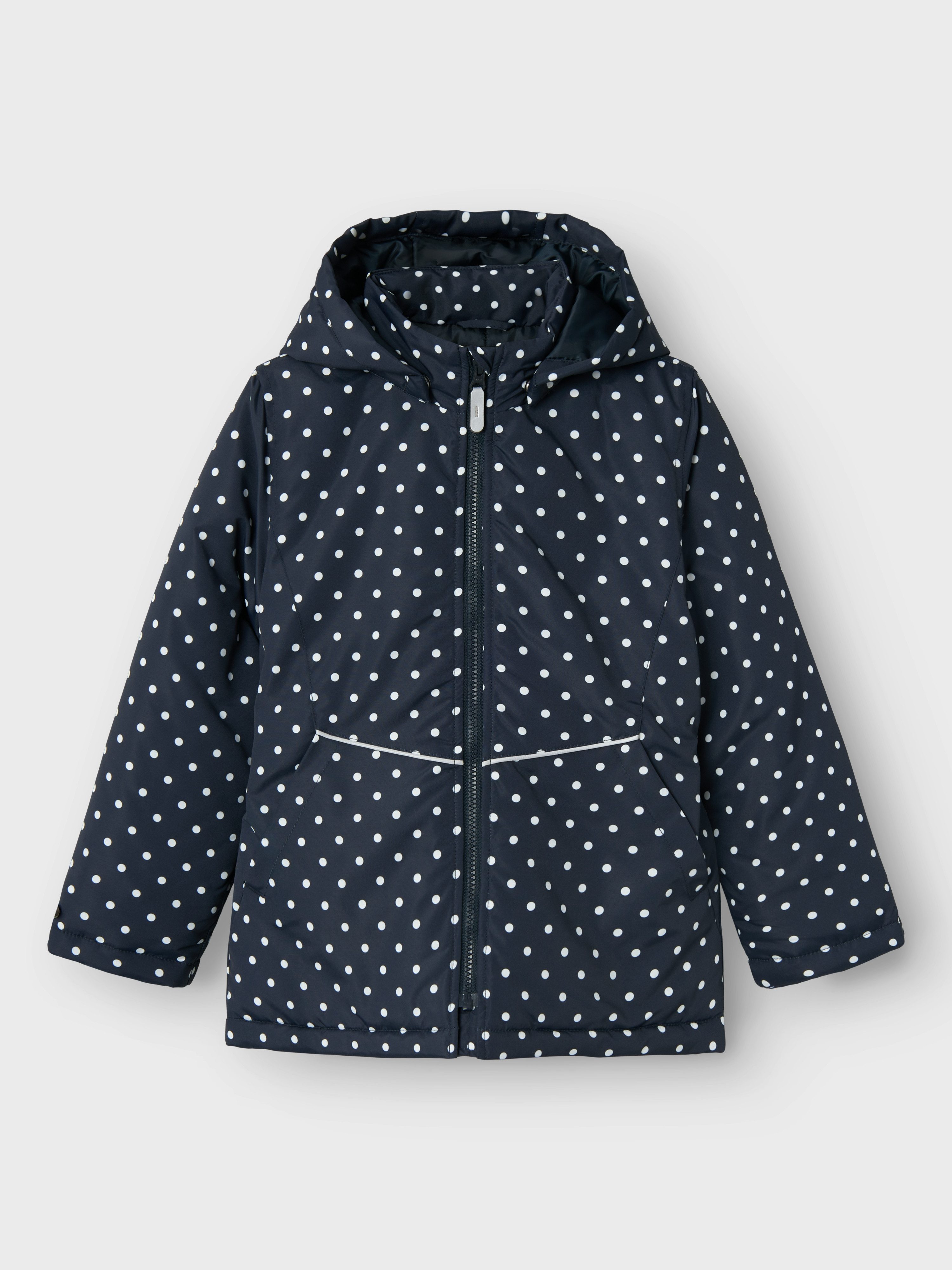 Name It Outdoorjack NKFMAXI JACKET AOP met reflecterende details