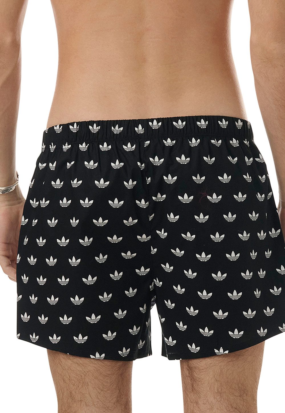 adidas Originals Boxershort Comfort Cotton Woven Katoen, wijd, elastiek, all-over print, zacht, ademend (Set van 2)