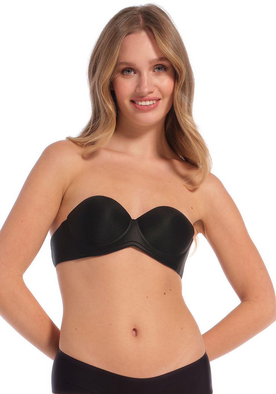 Magic Body Fashion Plak-bh Wing Bra Zijflappen voor extra steun dames strapless bh's maat B B zwart