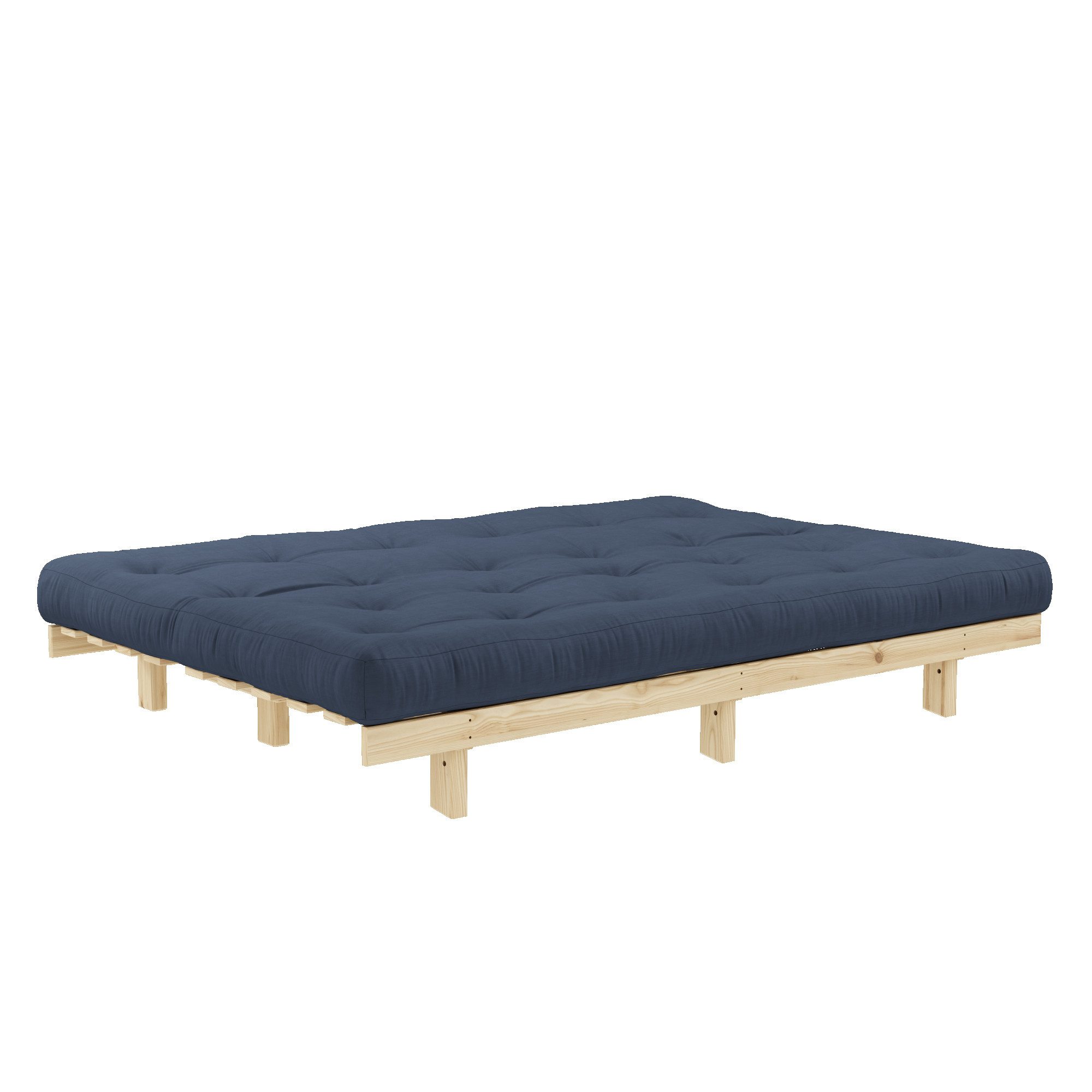 Karup Slaapbank Lean 200 slaapbank, logeerbed, bank met futonmatras Inclusief futonmatras, ligoppervlak 130x200 cm, FSC® gecertificeerd grenen (2 stuks)