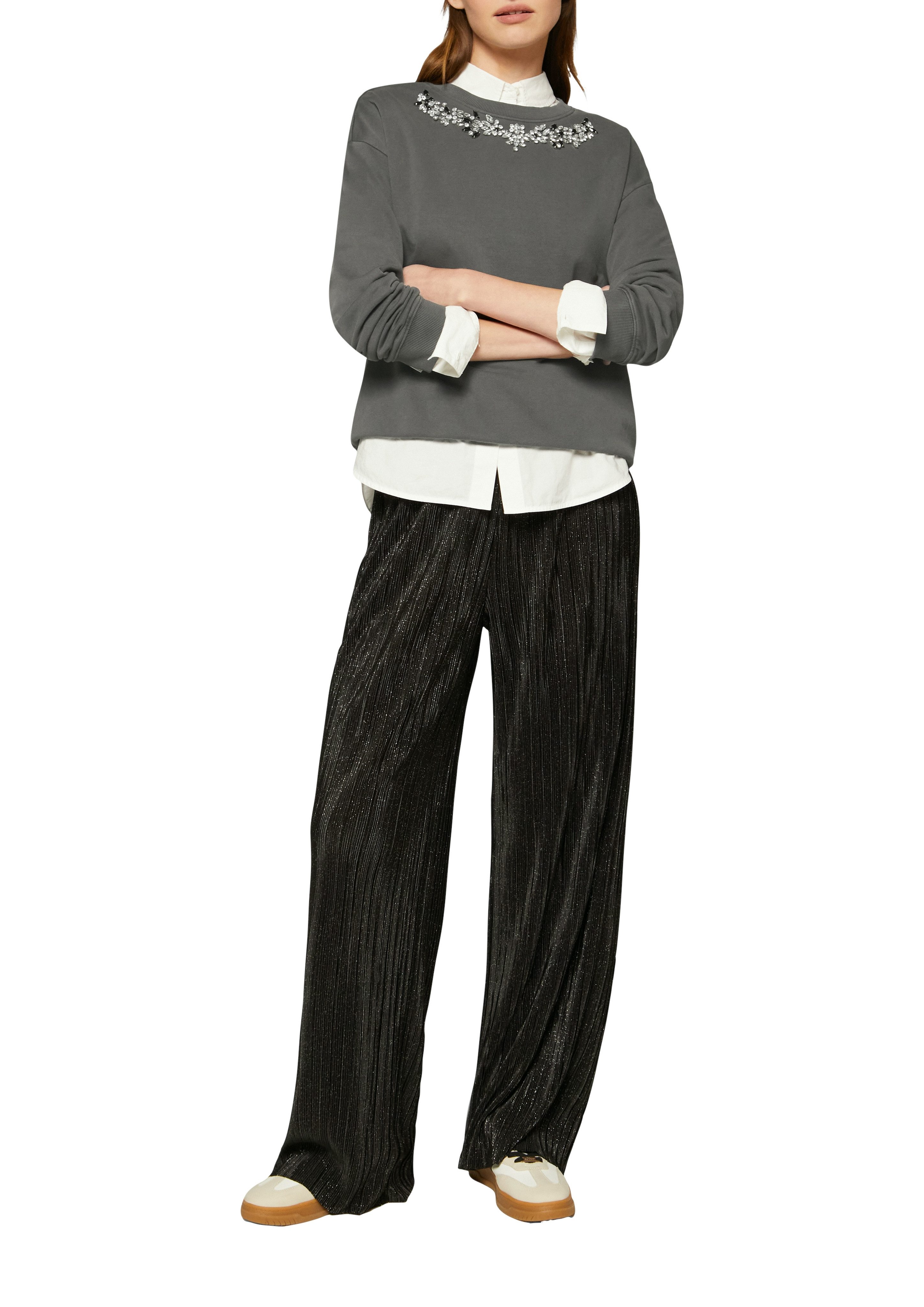 s.Oliver Sweatshirt met decoratieve stenen