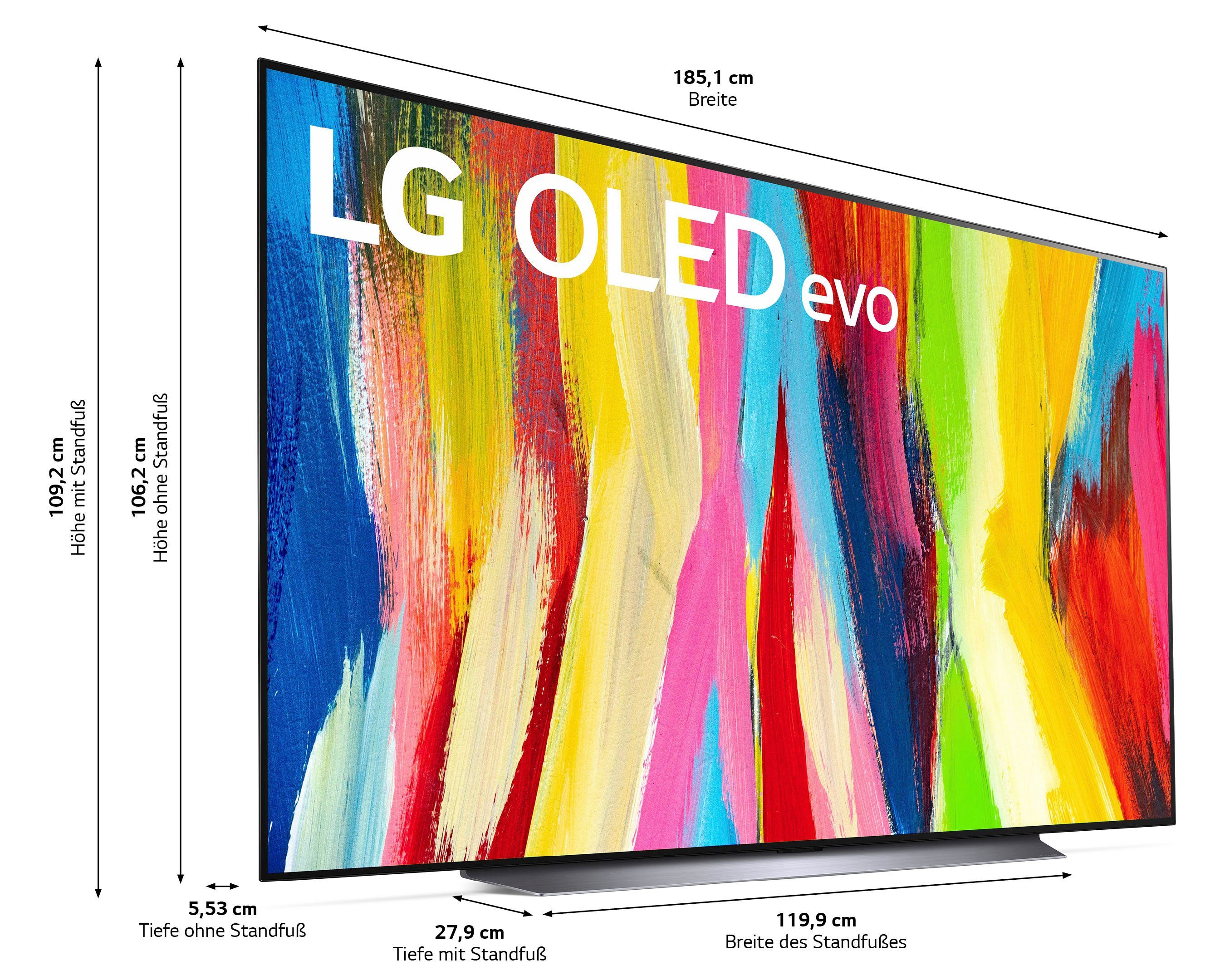 LG OLED-TV OLED83C27LA, 210 cm / 83", 4K Ultra HD, Smart TV, OLED evo, tot 120 Hz, α9 Gen5 4K AI-processor, Twin Triple Tuner