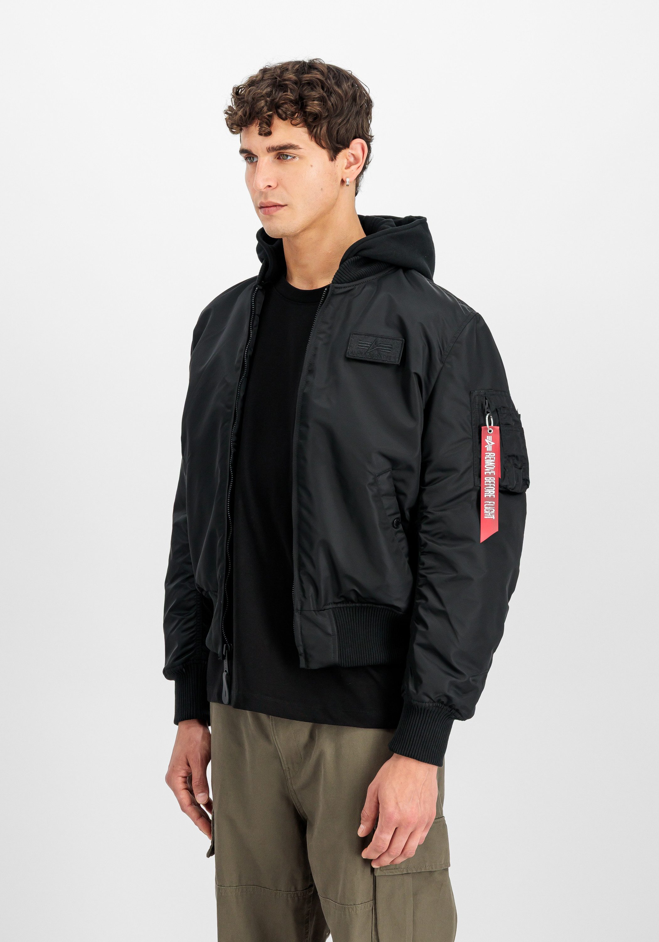 Alpha Industries Bomberjack Alpha Industries Men - Bomber Jackets MA-1 Zip Hood Back Print