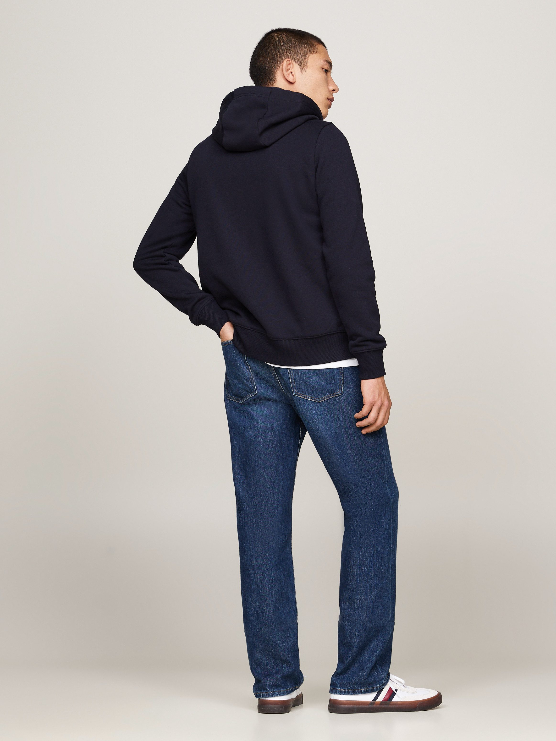 Tommy Hilfiger Hoodie TOMMY LOGO FUR LINED HOODY met capuchon logo-borduursel