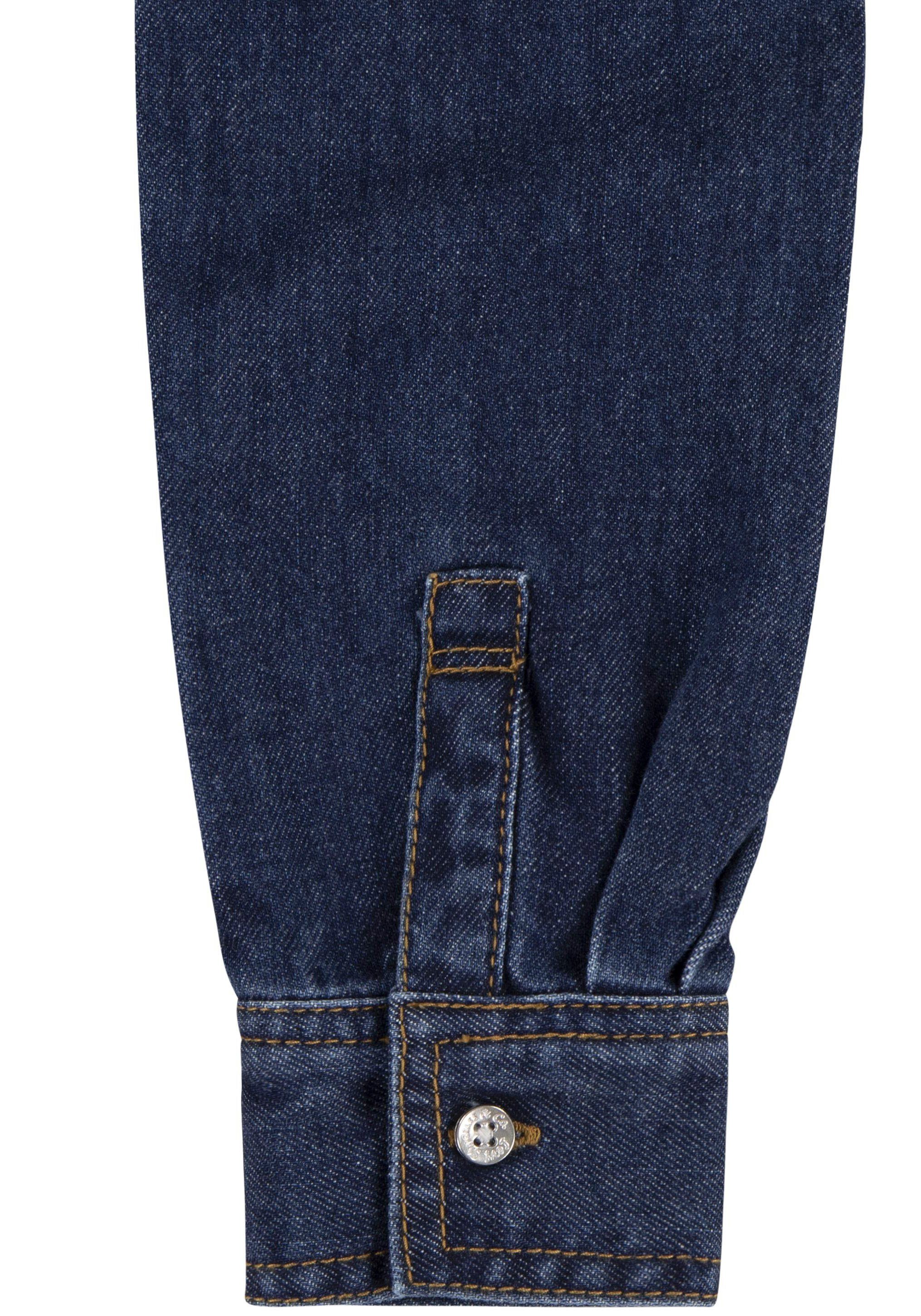 Levi's Kidswear Shirtjurk met strikband in de taille voor meisjes