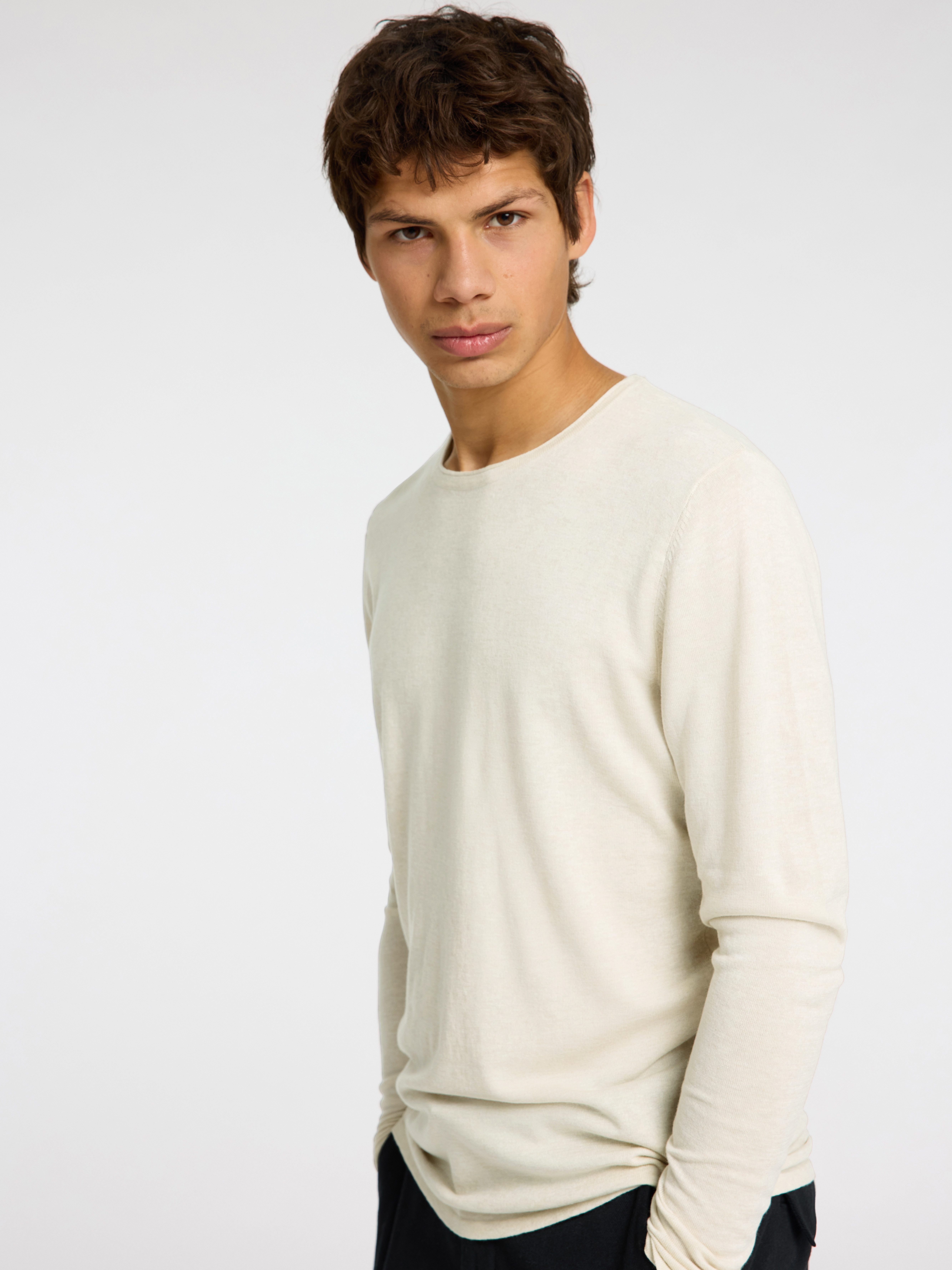 SELECTED HOMME Trui met ronde hals ROME KNIT