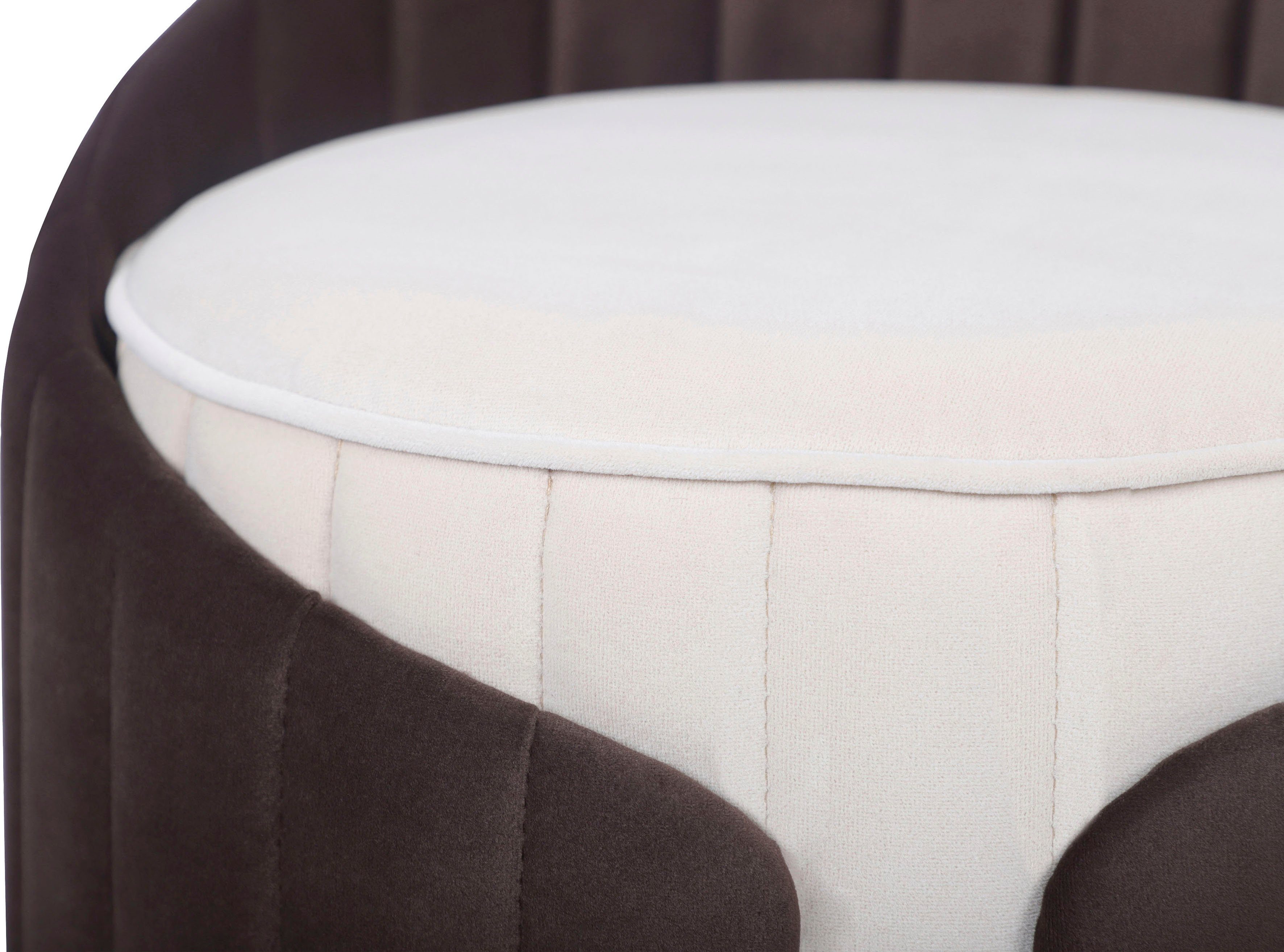 Kayoom Zithocker Kruk Corin 145, modern ontwerp, comfortabel met rugsteun (1 stuk)
