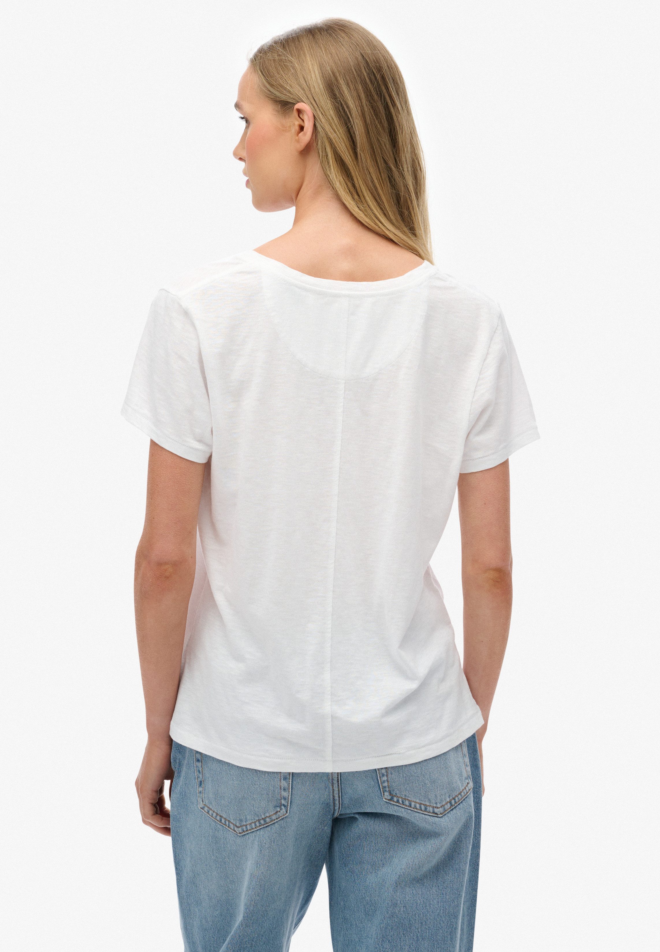 Superdry T-shirt STUDIOS SLUB EMB VEE TEE