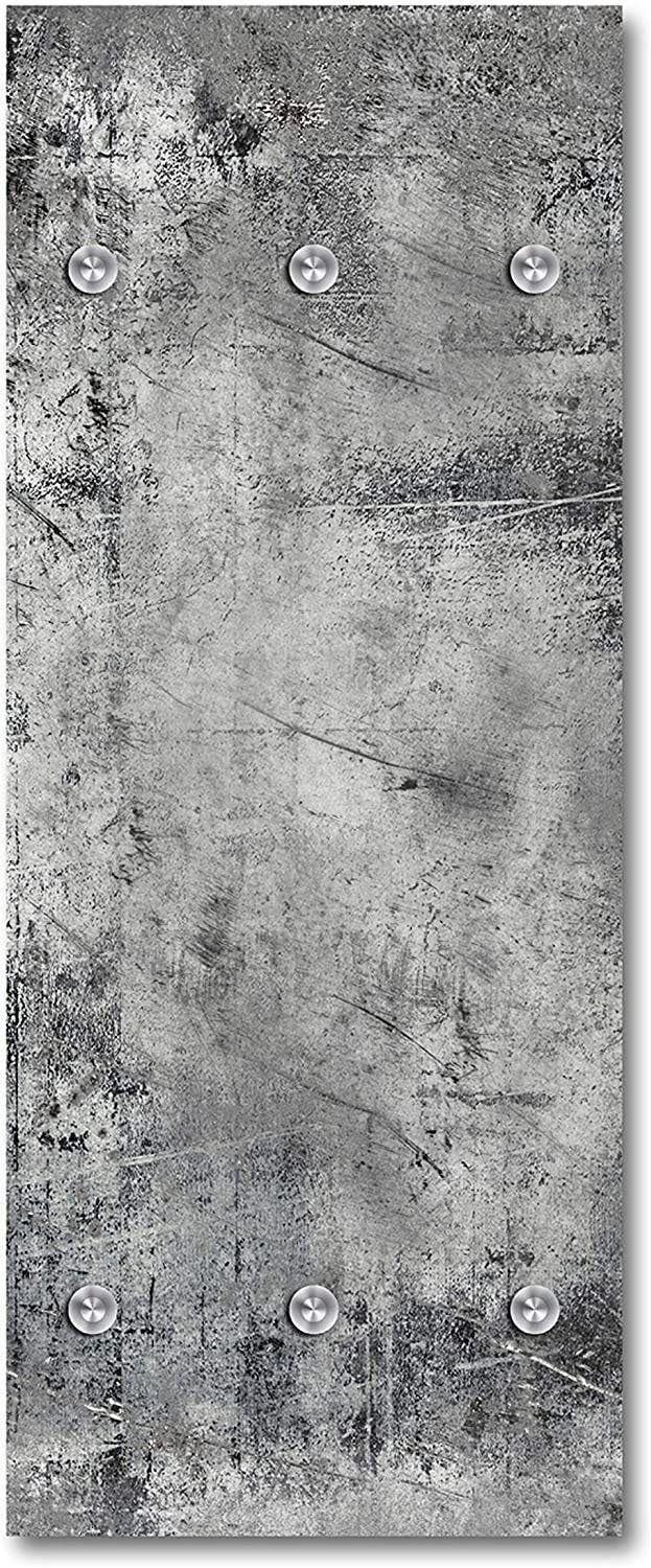 queence Kapstok Brushed Grey Wandkapstok, wisstechniek, betonlook, grijs, ruimtebesparend, modern