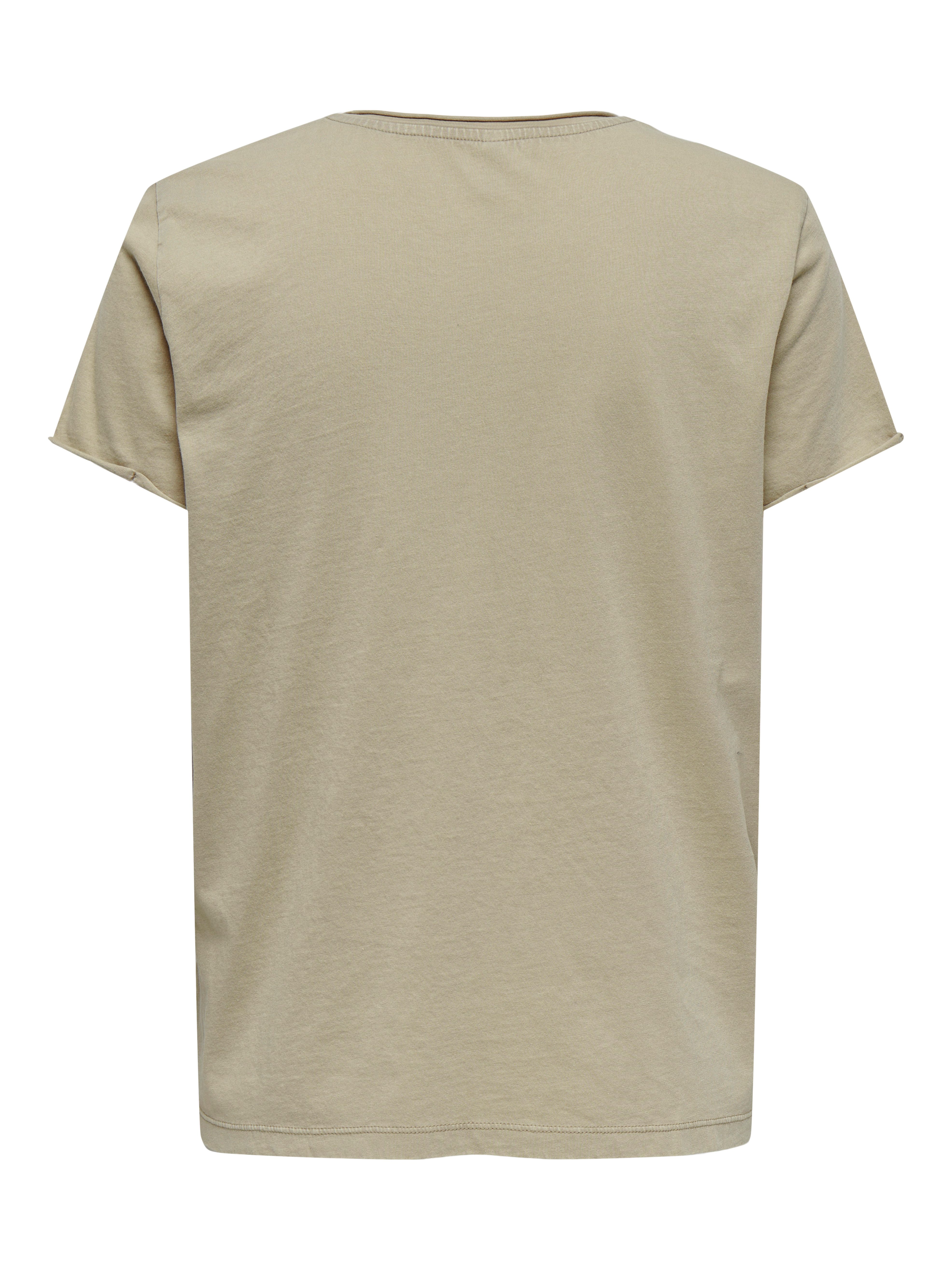 Only Shirt met korte mouwen ONLLUCY LIFE S/S EYE TOP BOX JRS