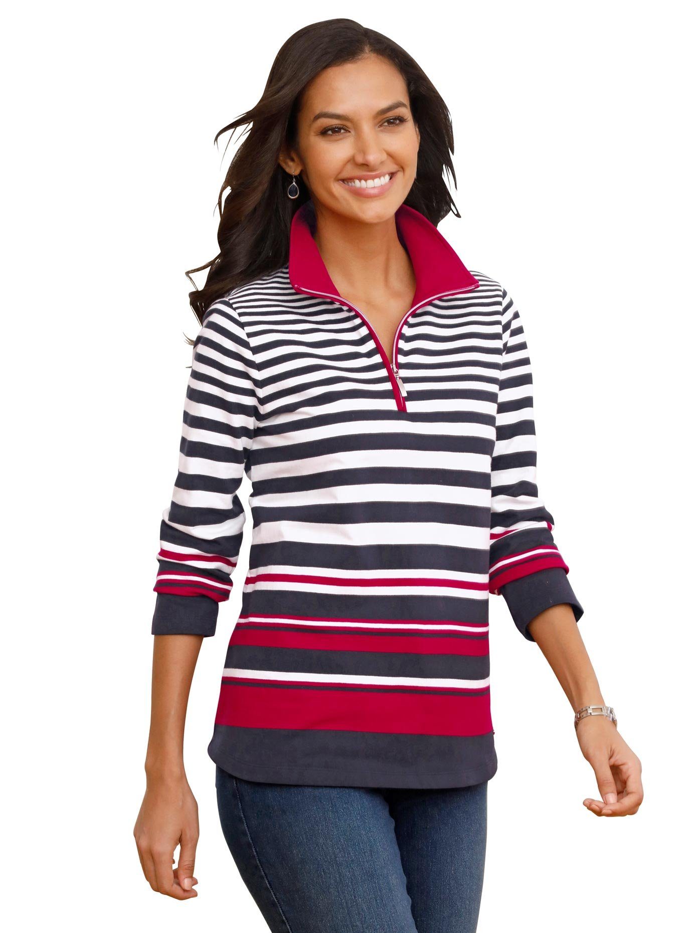 Casual Looks Sweatshirt dames sweaters maat 54 blauw