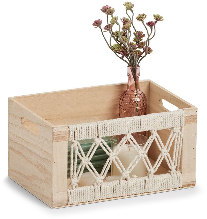 Zeller Present Sierkist Opbergkist "Boho", hout (1 stuk)
