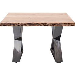 mca furniture salontafel cartagena salontafel massief hout met schaaldeel en natuurlijke kieren en gaatjes beige