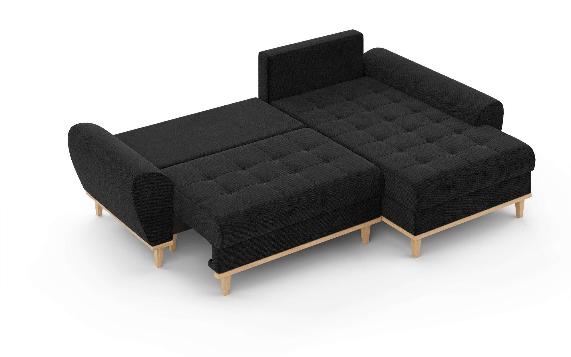 Home affaire Hoekbank Ahrdorf met bedfunctie en opbergruimte, afmetingen: B/H/D 268/86/175 cm