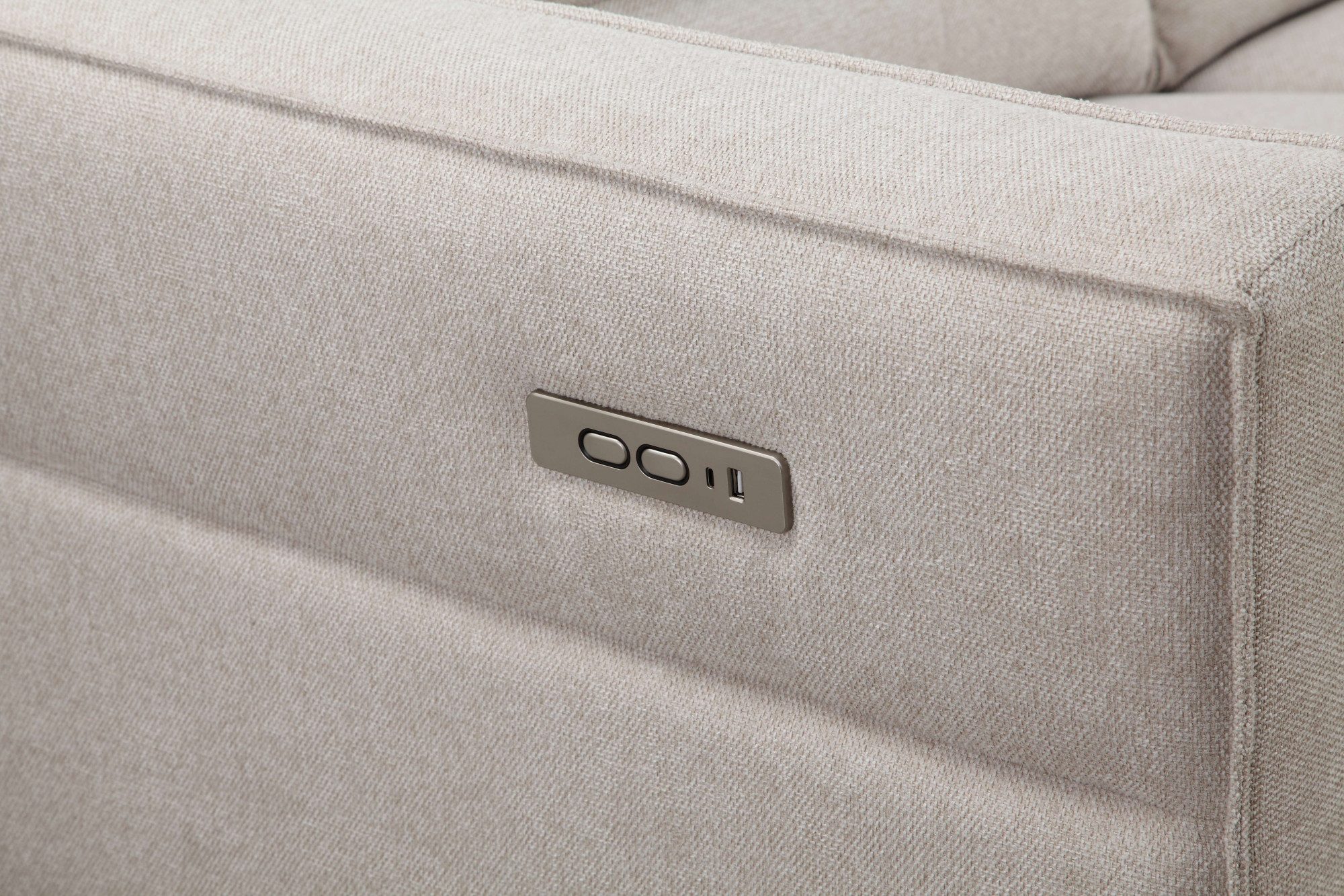 Places of Style Hoekbank Carpari, L-vorm, 263 cm, handmatige of elektrische relaxfunctie