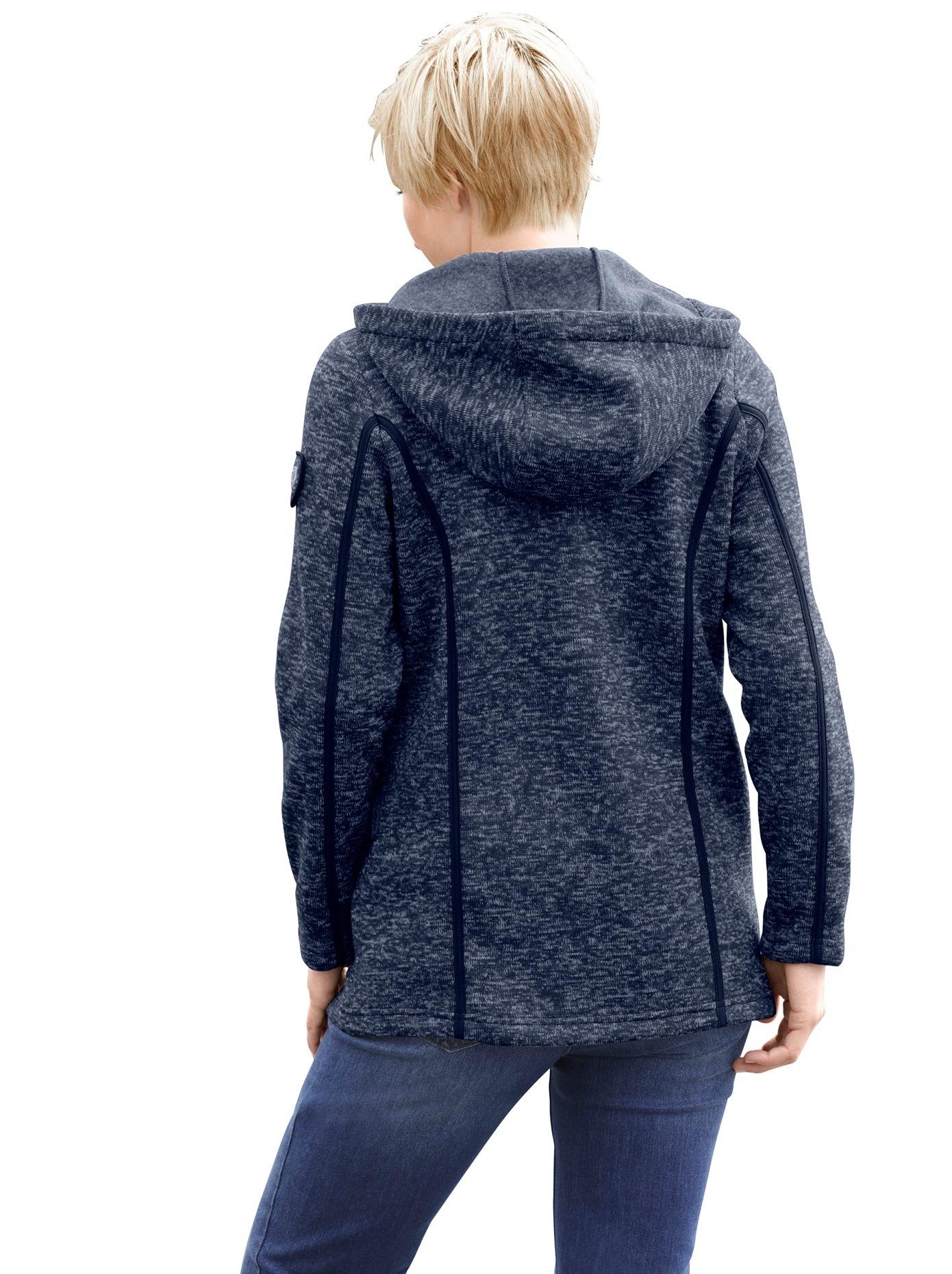 Casual Looks Fleecejack met capuchon