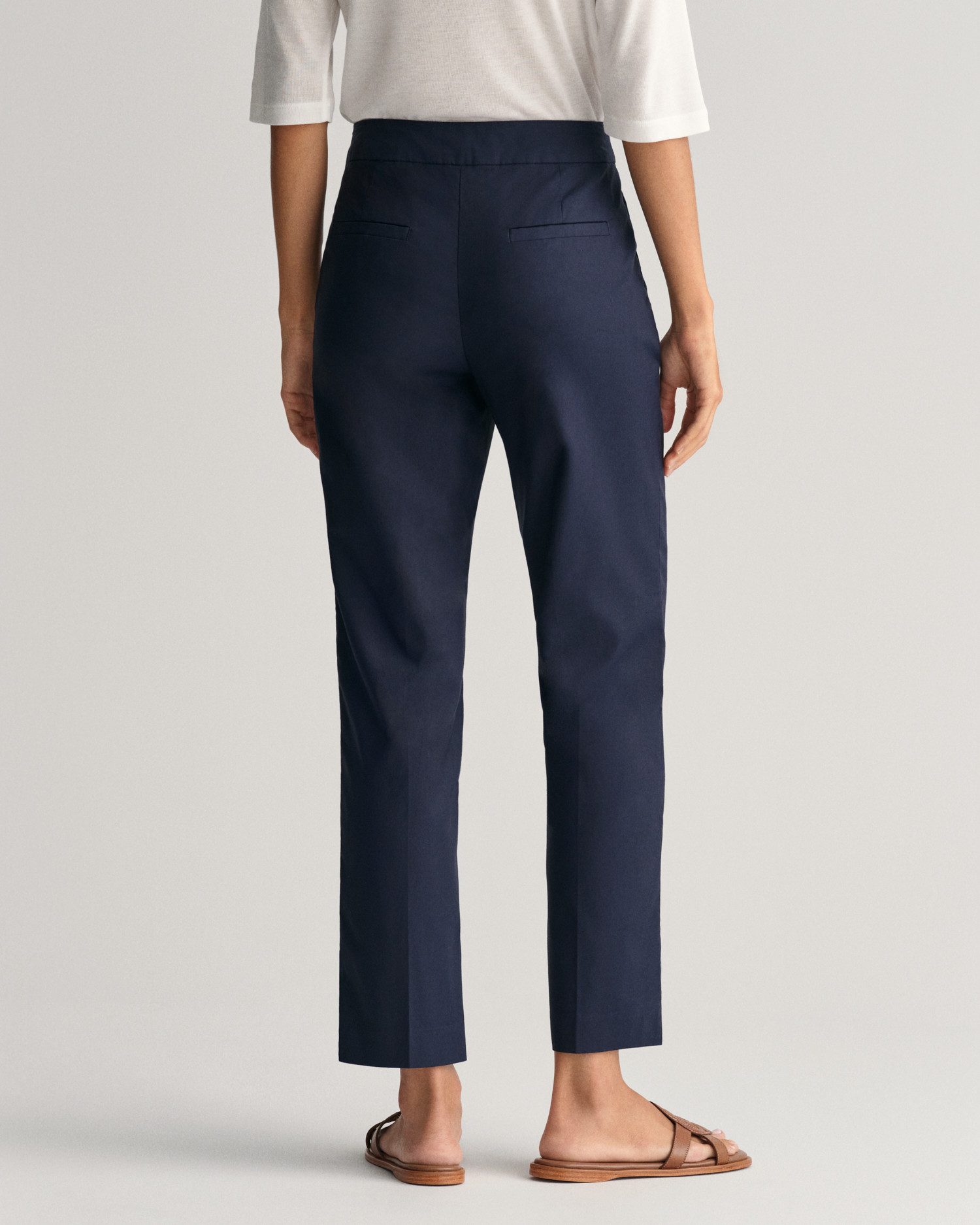 Gant Stoffen broek SLIM SLACK met plooien aan voor- en achterkant