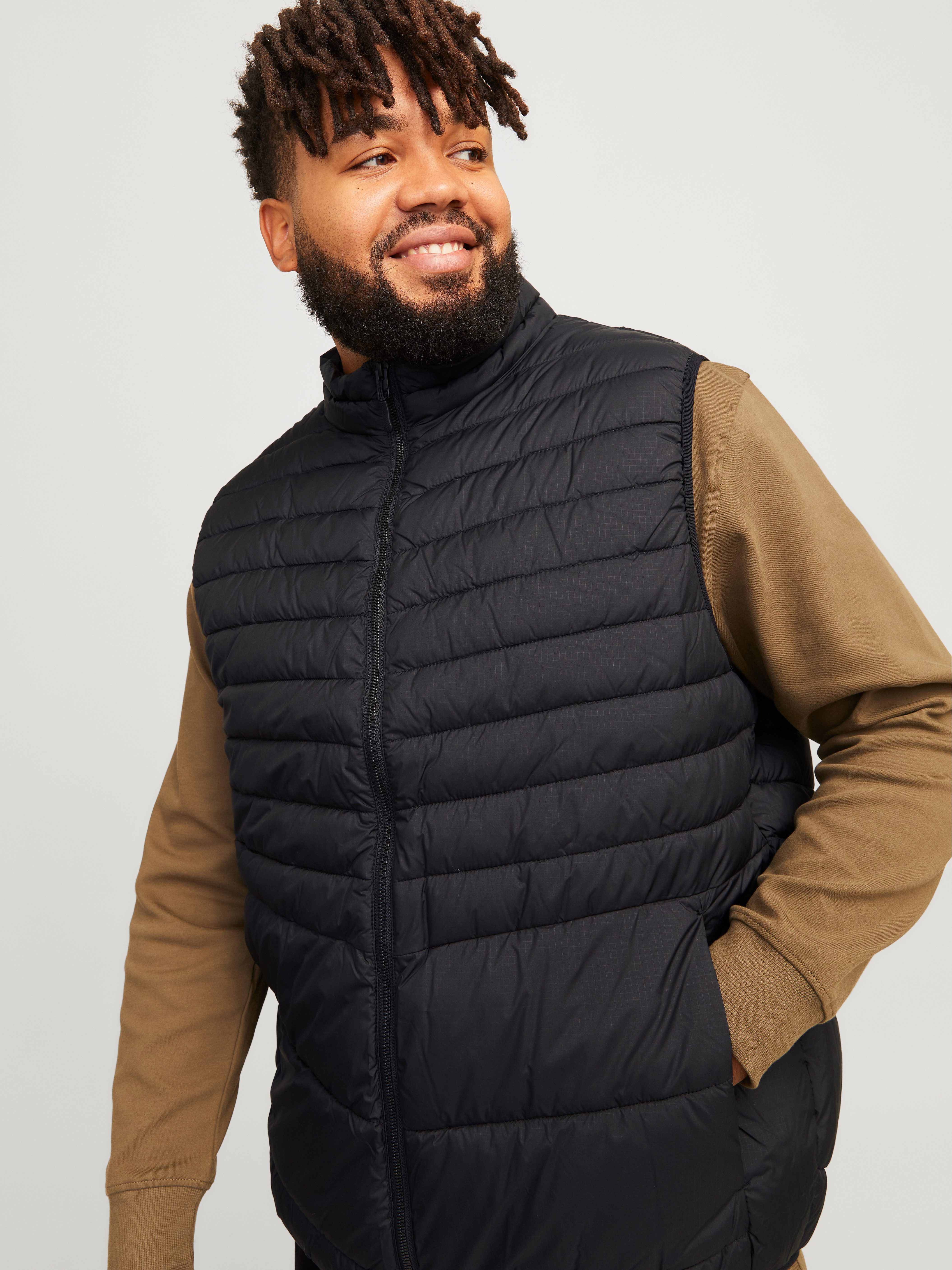 Jack & Jones PlusSize Korte bodywarmer JJESTATE PACKABLE BW COLLAR NOOS PLS