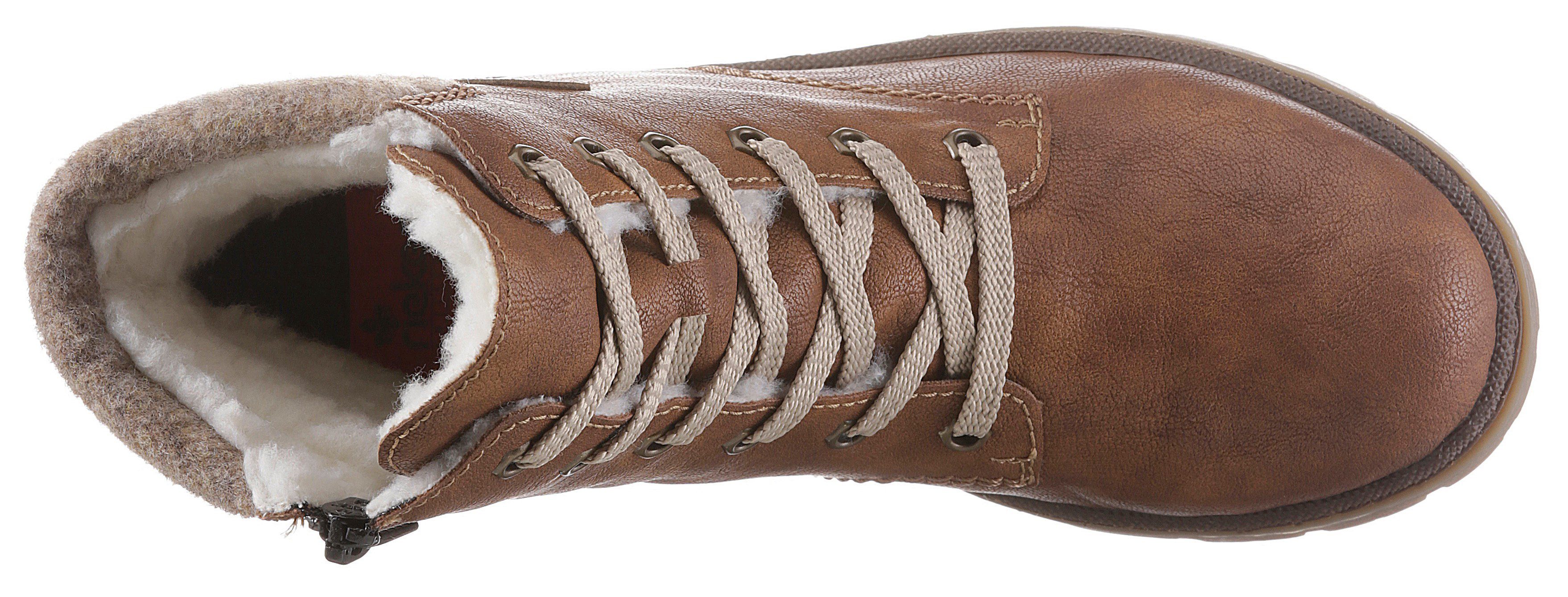 Rieker Winterlaarzen winterenkellaars, blokhak, in trendy used-look