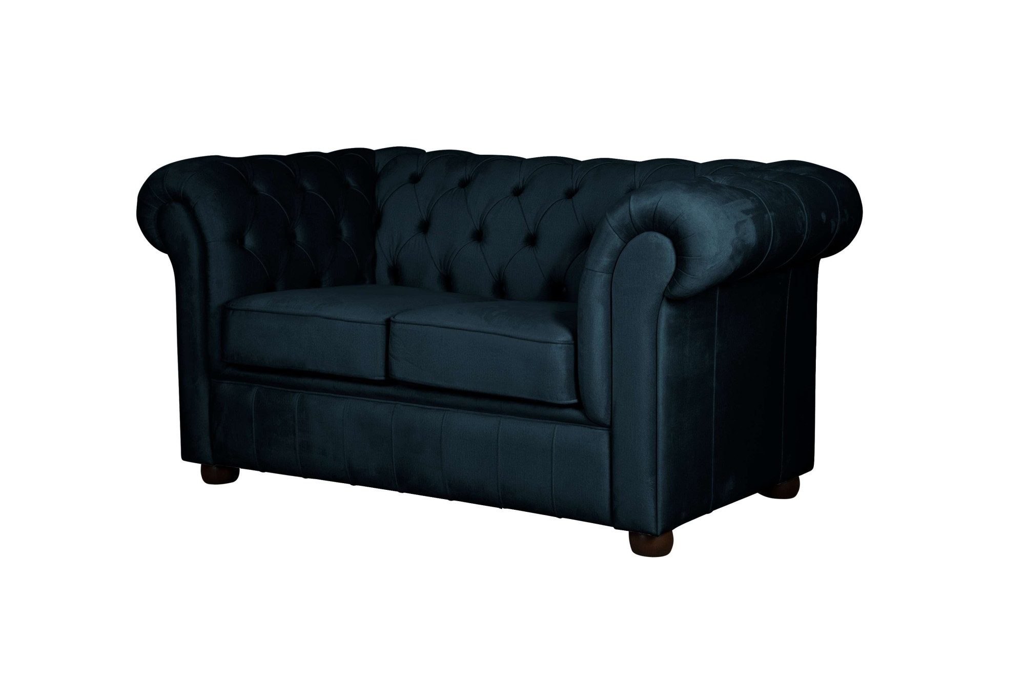 Home affaire 2-zitsbank CHARENTE, Chesterfield bank, golfvering, afmetingen: B/D/H: 147/89/74 cm