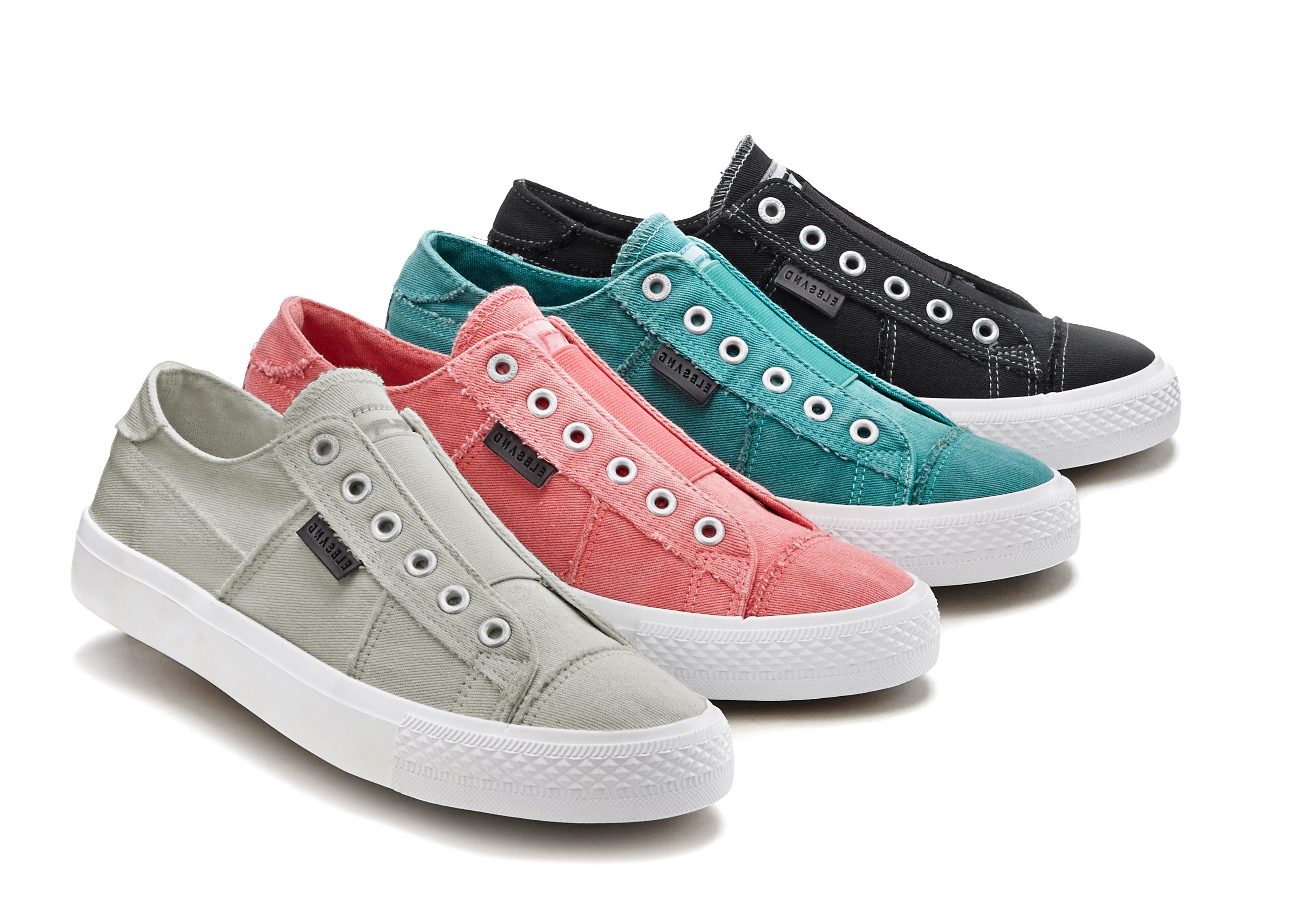 Elbsand Sneakers Halfschoen, slippers, vrijetijdsschoen, uit textiel, comfortabele elastische inzet, lage schoen, casual schoen, slipper