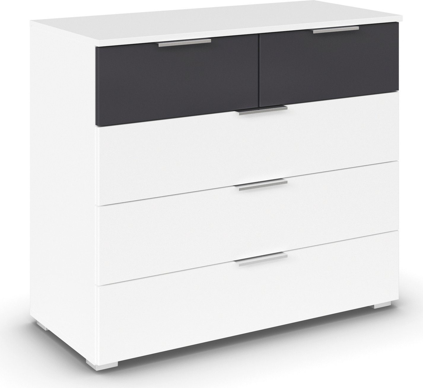 rauch Ladekast Monza sideboard commode waskast met 5 ruime lades in trendy kleurencombinaties commodes & ladekasten wit