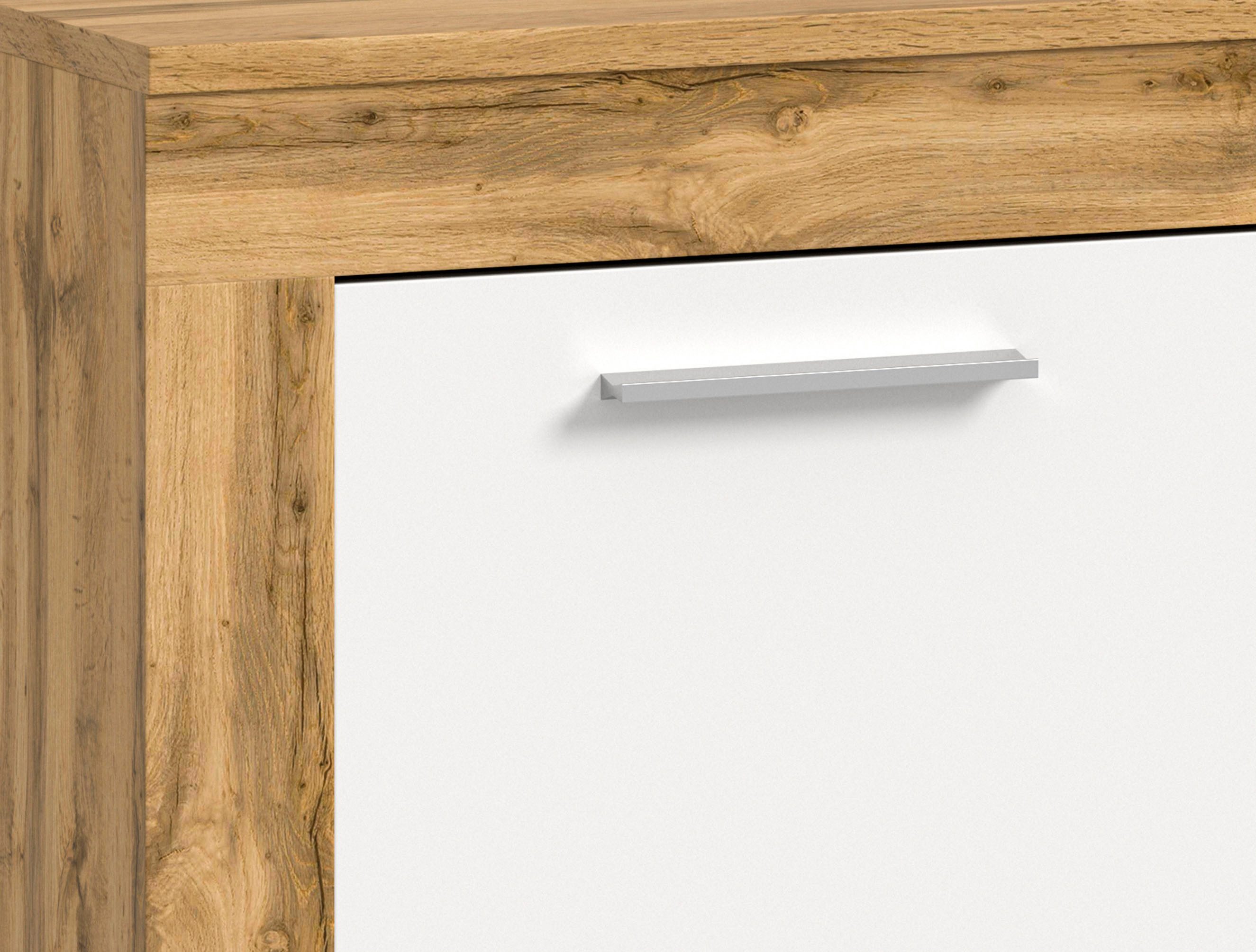 INOSIGN Highboard Aosta, Hoogte 88 cm, in verschillende kleuren met 2 deuren en 3 vakken, woonkamer, commode, kast