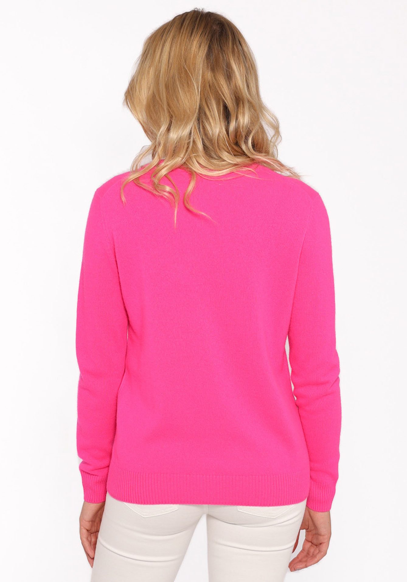Zwillingsherz Kasjmiertrui Roundneck "Smiley Face"