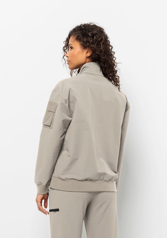 Jack Wolfskin Trui met staande kraag WANDERMOOD HALFZIP W