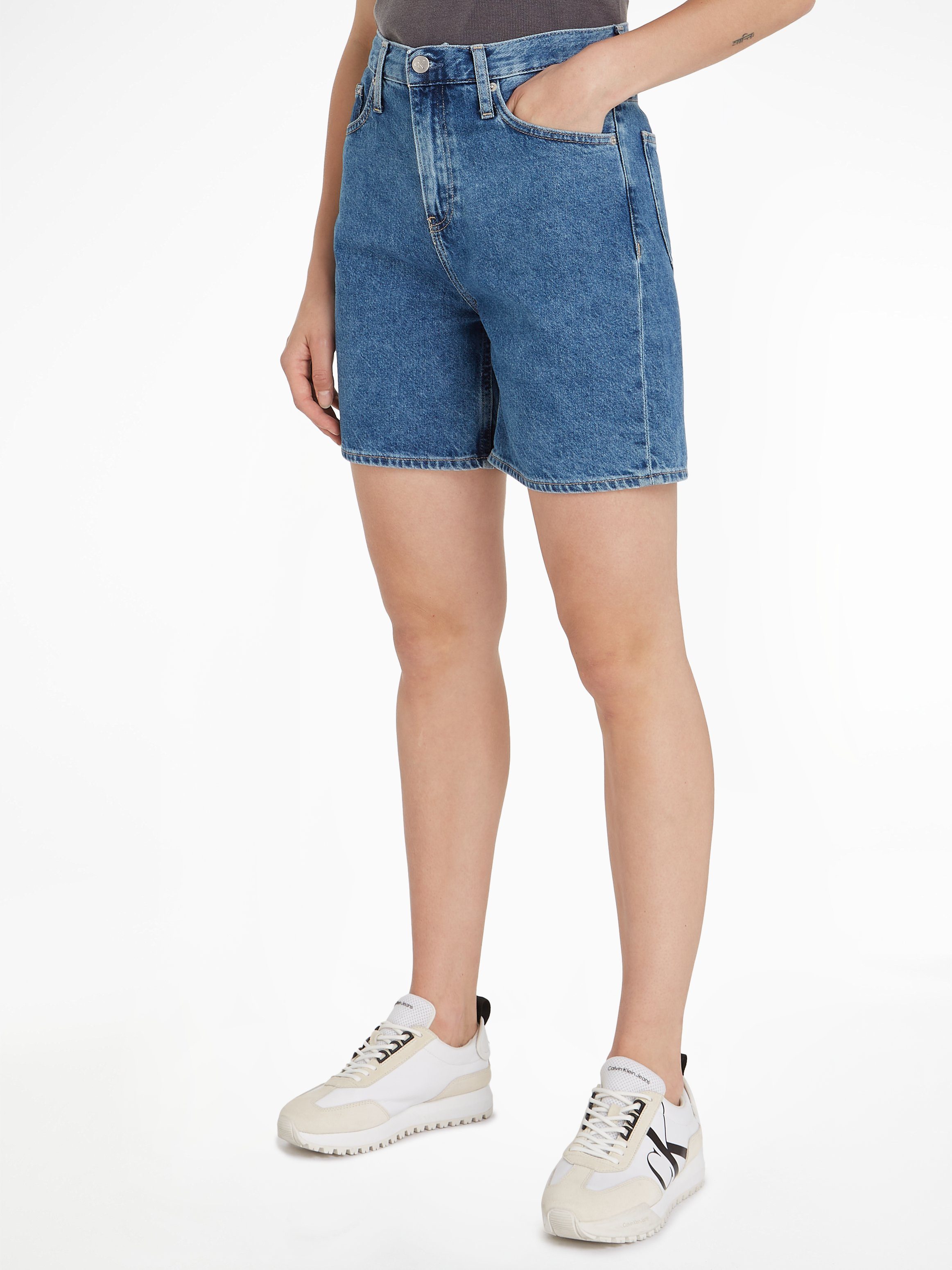Calvin Klein Short Mom short in 5-pocketsstijl