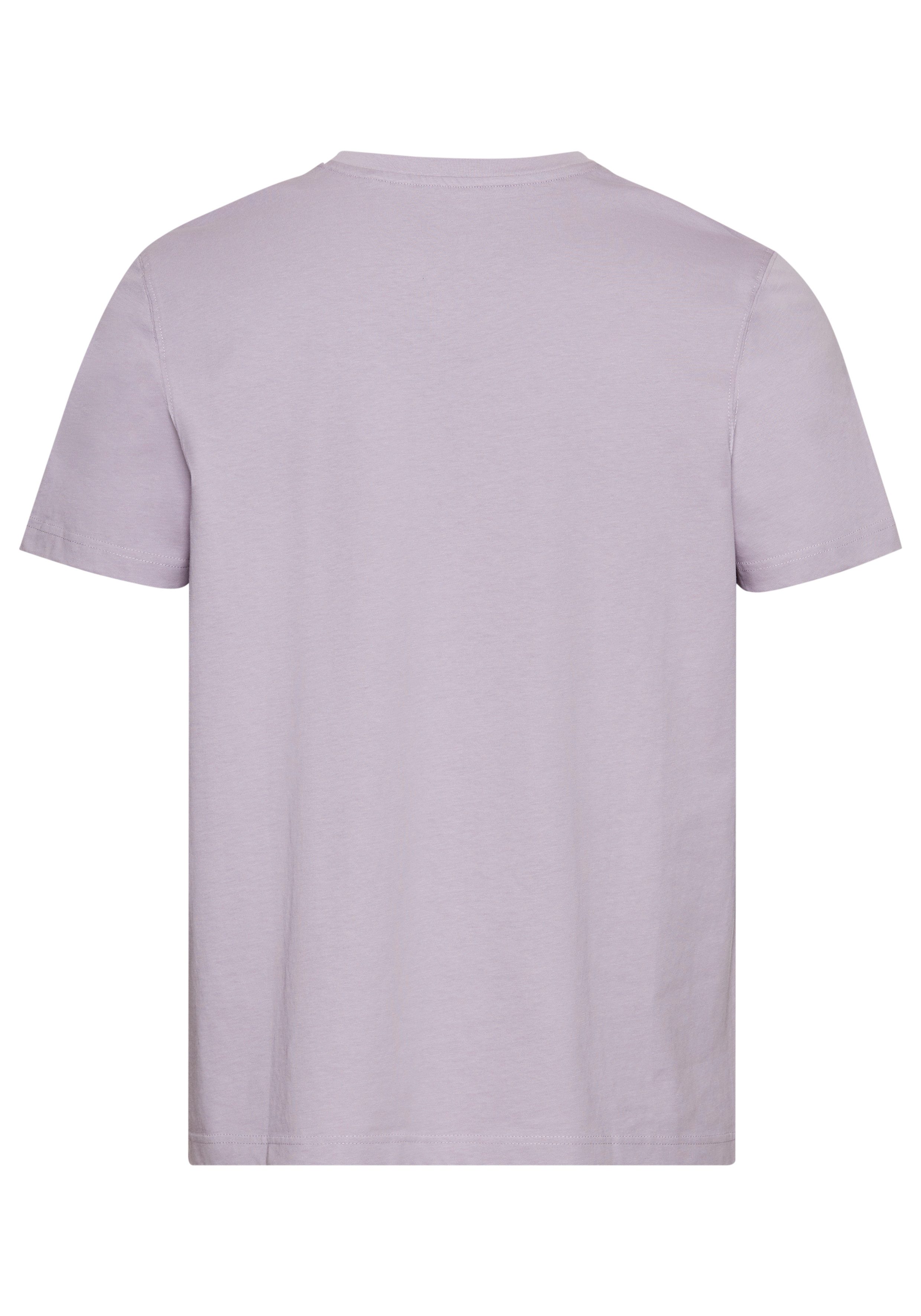 DELMAO Shirt met ronde hals Korte mouw, regular fit, basic, van 100% katoen