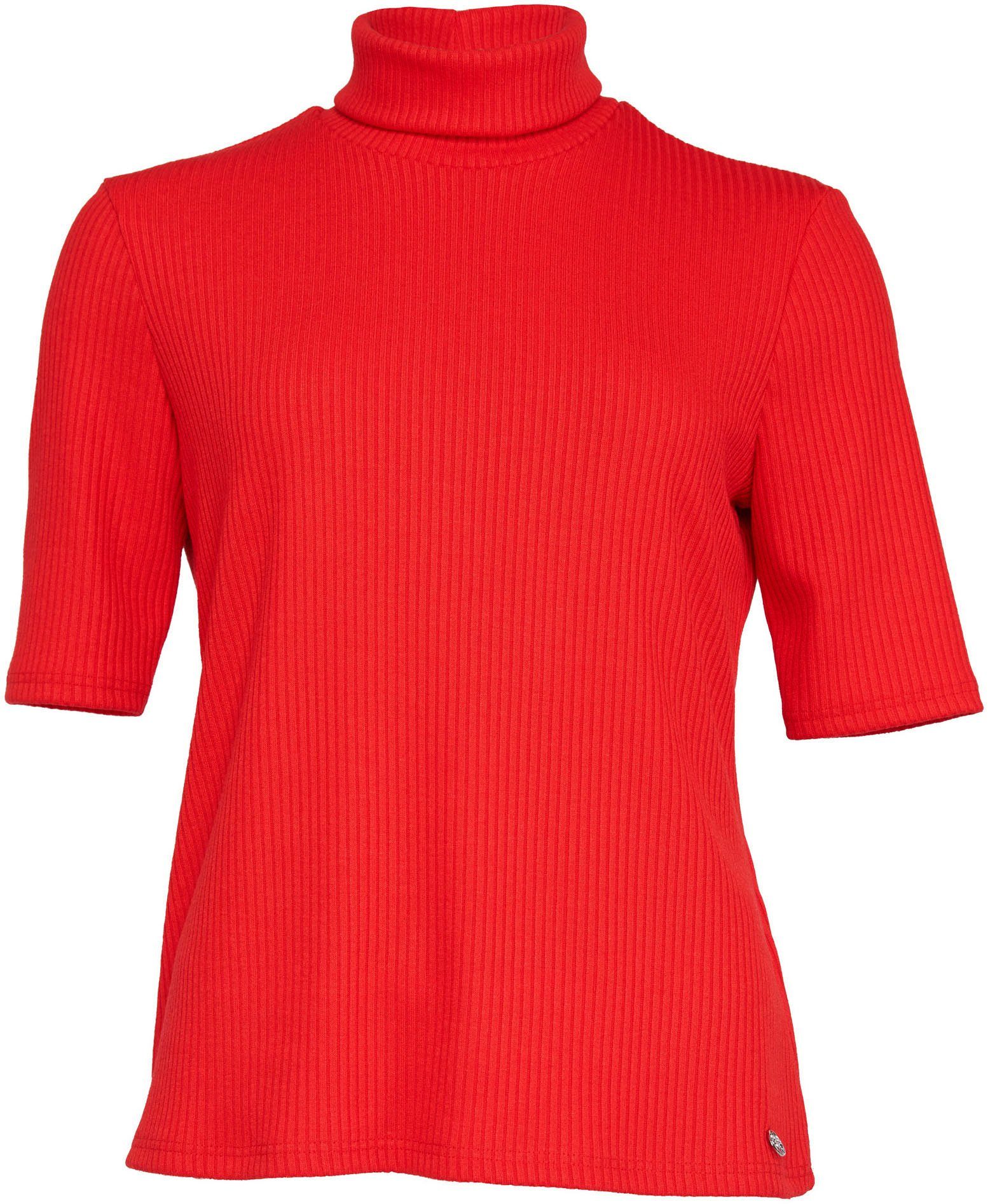 Seidel Moden Colshirt met geribde structuur, made in germany