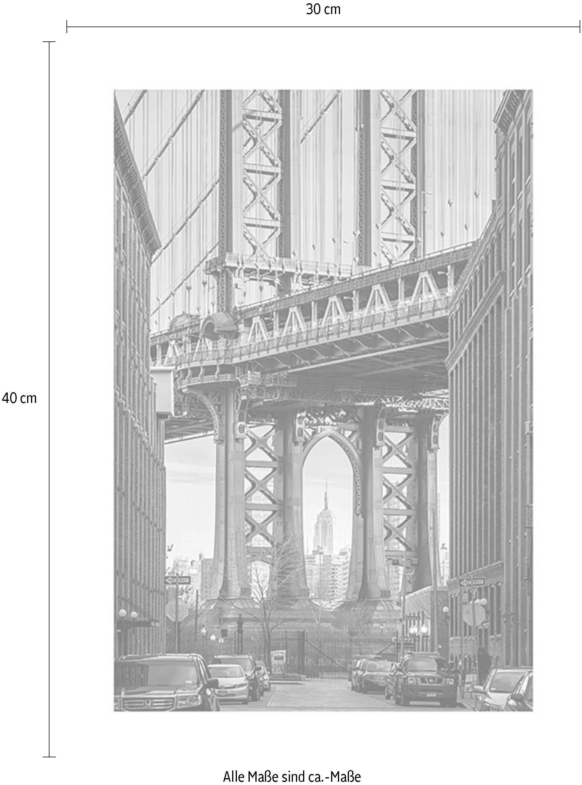 Komar Wanddecoratie Brooklyn Bridge Wanddecoratie - zonder lijst (1 stuk)