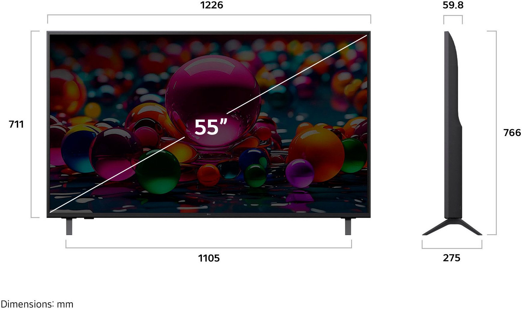 LG Led-TV 55UA75006LA
