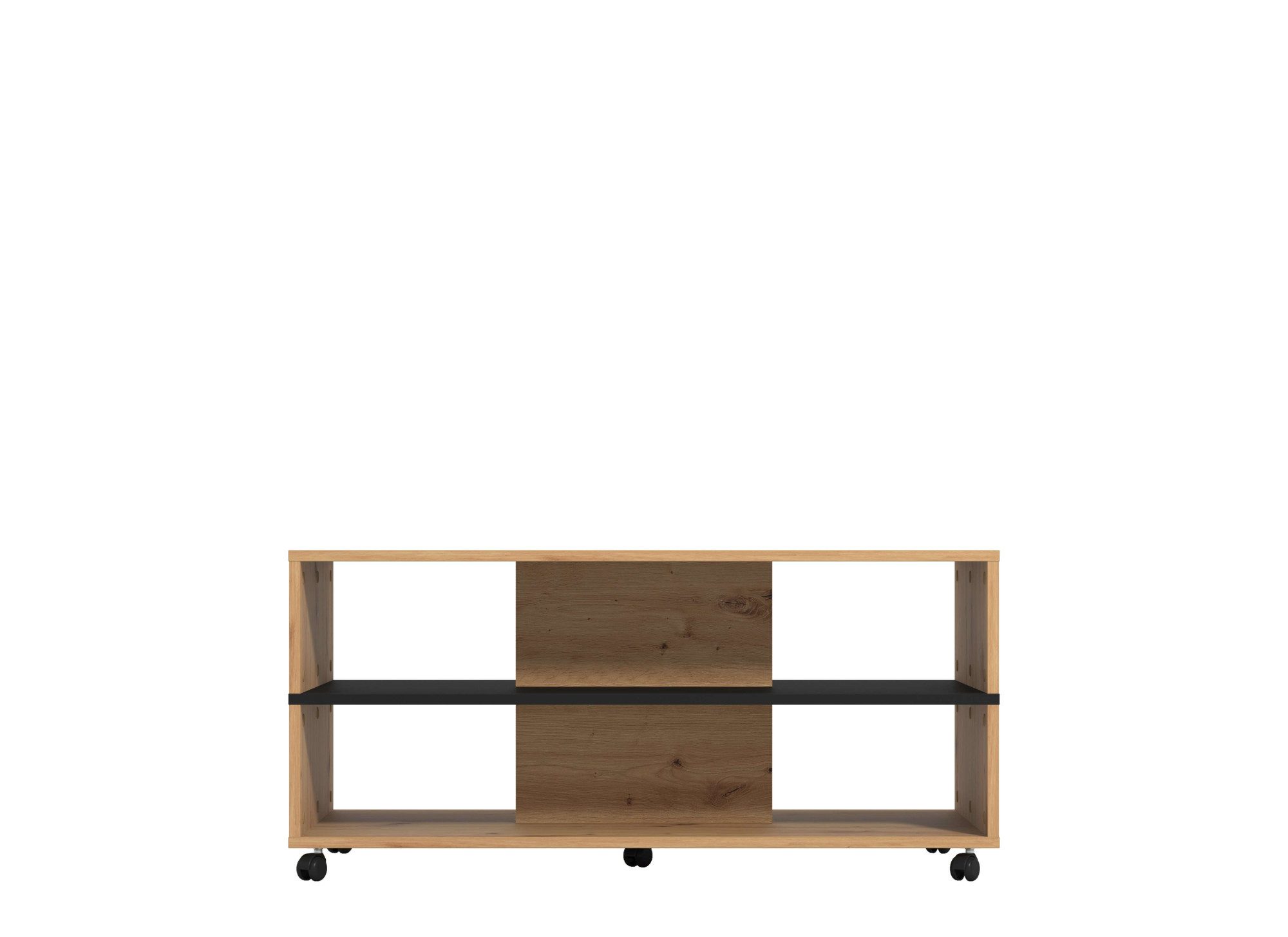 Home affaire Salontafel Savio salontafel, 101 cm, in trendy kleuren, modern met plank, rechthoekig, artisan eik, ideaal voor kleine ruimtes