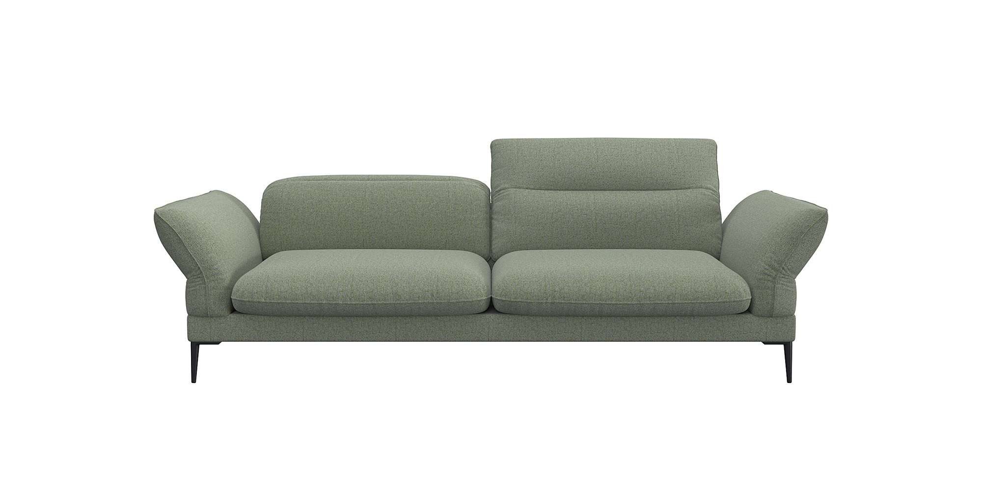 FLEXLUX 3-zitsbank Salino, functie-sofa, relaxsofa Bank met arm- en hoofdeinde verstellingen, koudschuim & staalgolven