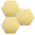 wall-art metalen artprint set van 3, geometrische goudkleurige wanddecoratie (set, 3 stuks) goud