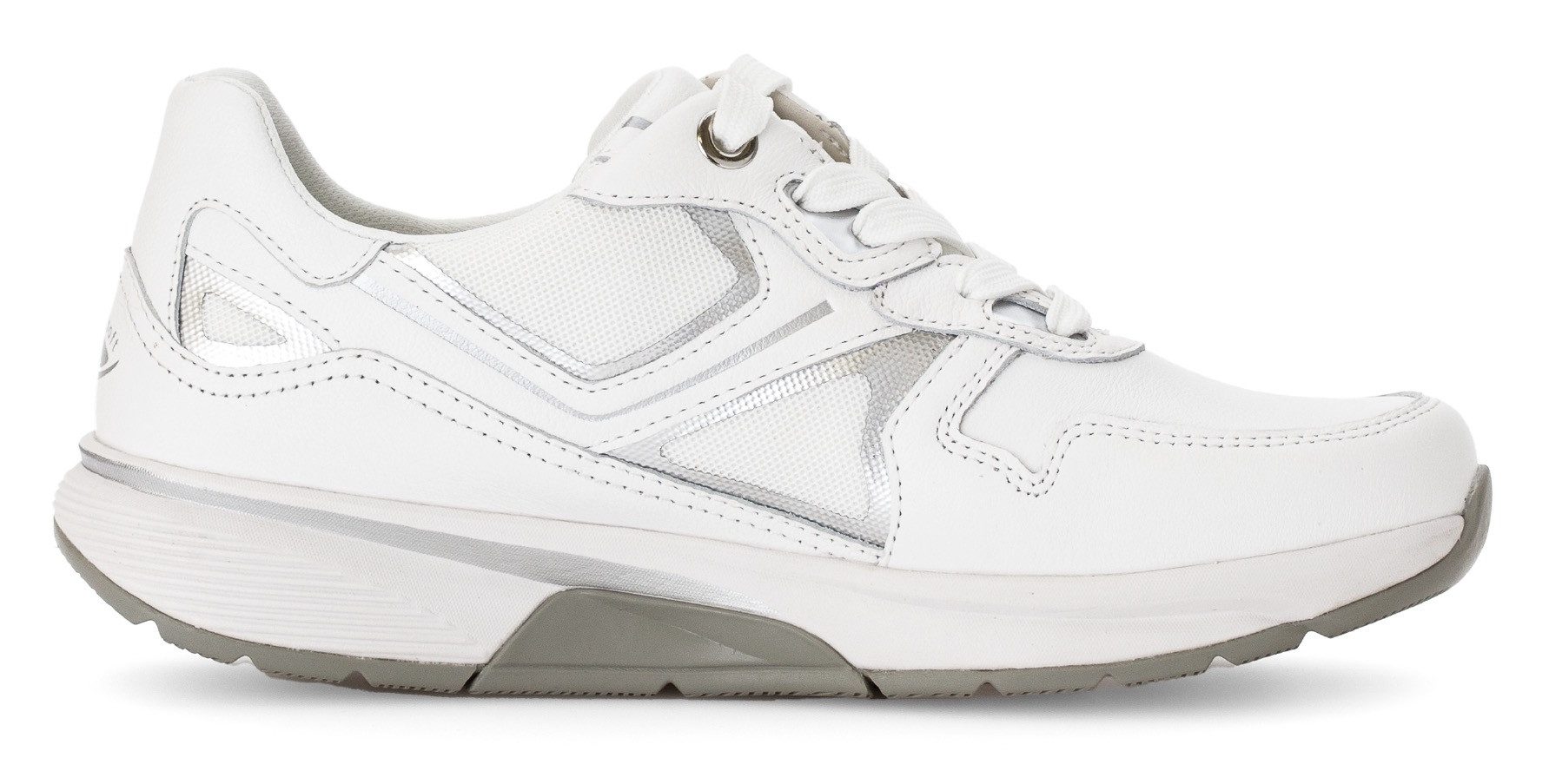 Gabor Rollingsoft Sneakers met sleehak vrijetijdsschoen, lage schoen, veterschoen met uitneembaar voetbed